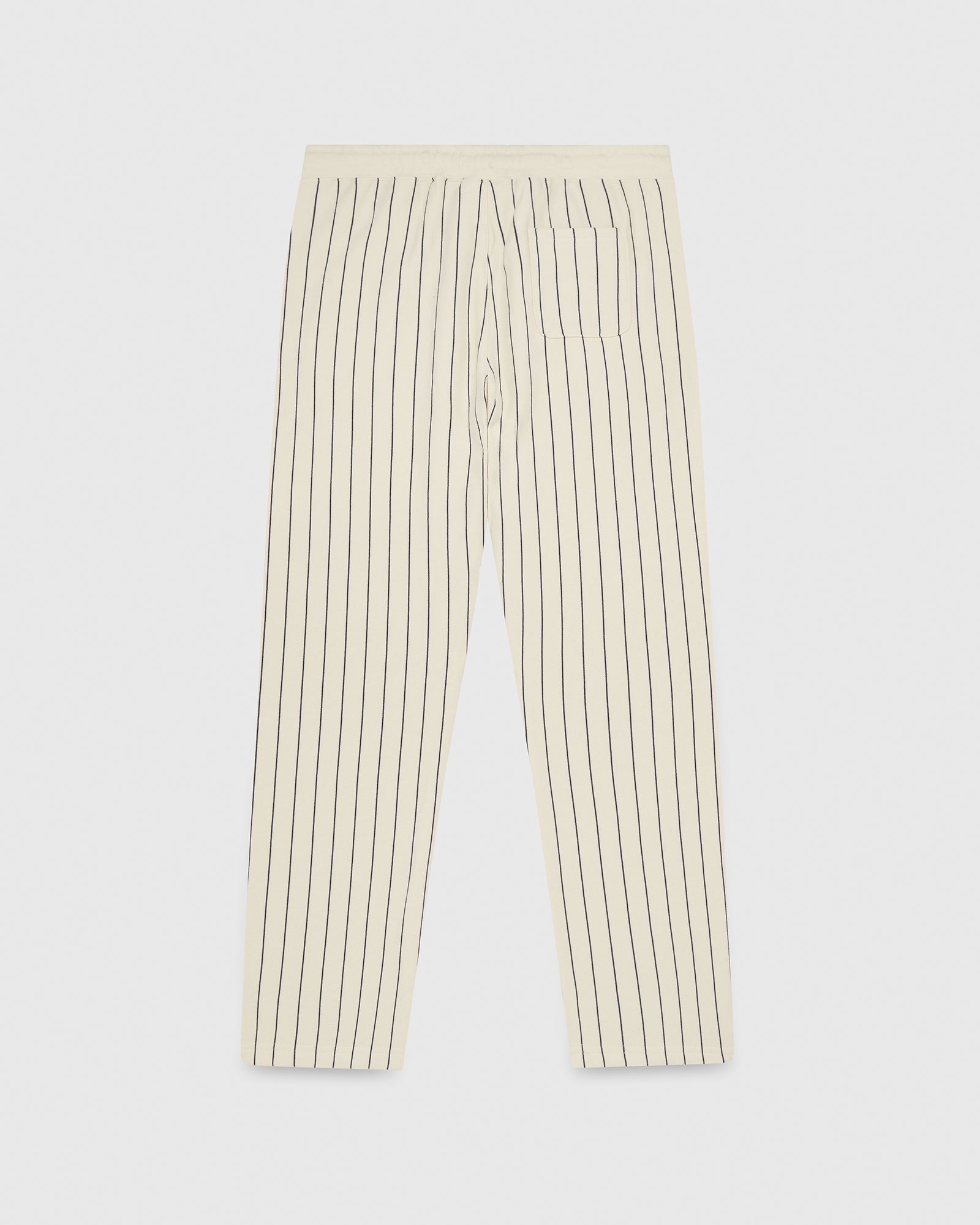 Pinstripe Relaxed Fit Sweatpant - Cream / Navy