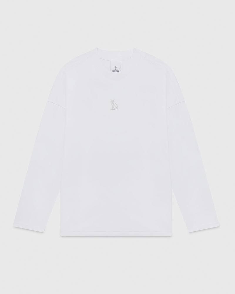 Garment Dyed Longsleeve T-Shirt - White