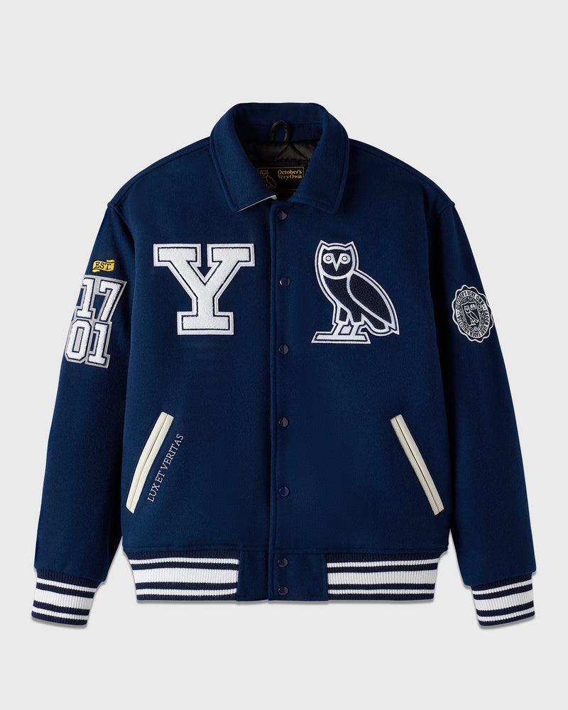 Campus Varsity Jacket - Yale Blue