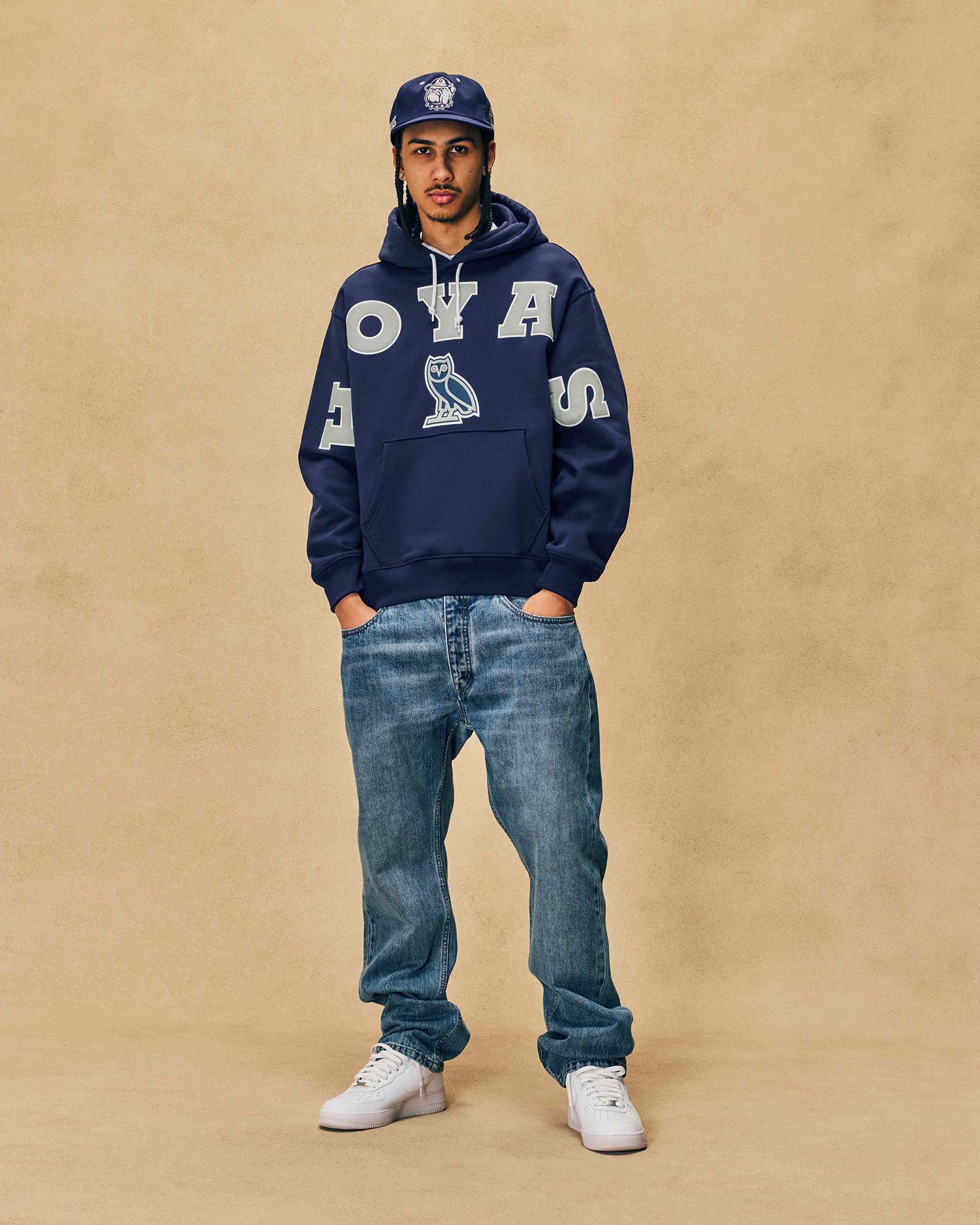 Georgetown Hoyas Hoodie - Navy IMAGE #3
