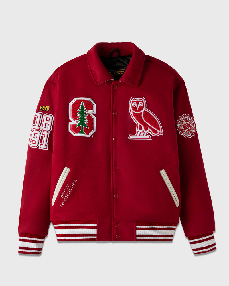 Campus Varsity Jacket - Stanford Red