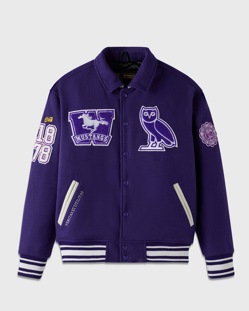 Campus Varsity Jacket - Western Purple