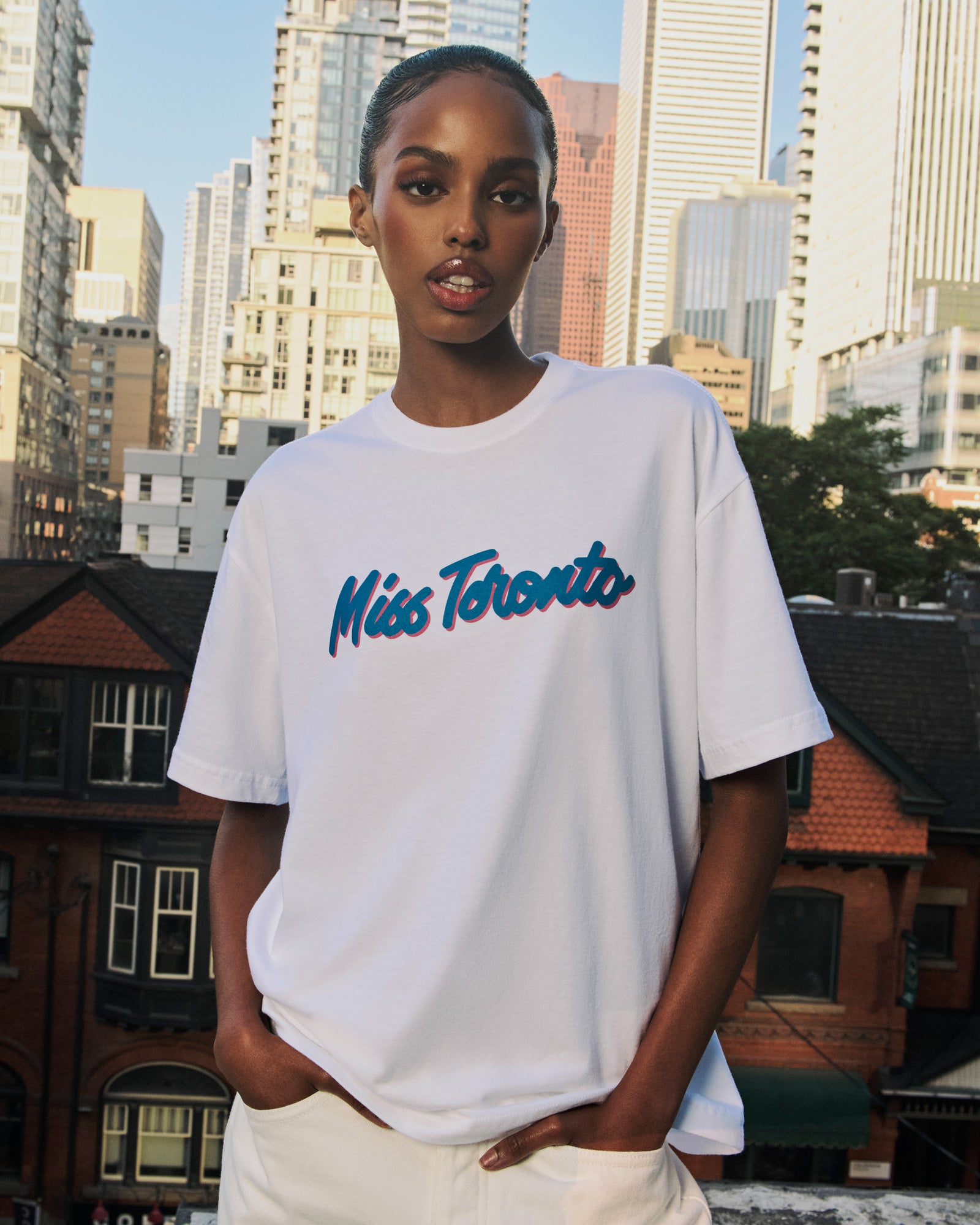 Miss Toronto T-Shirt - White IMAGE #2