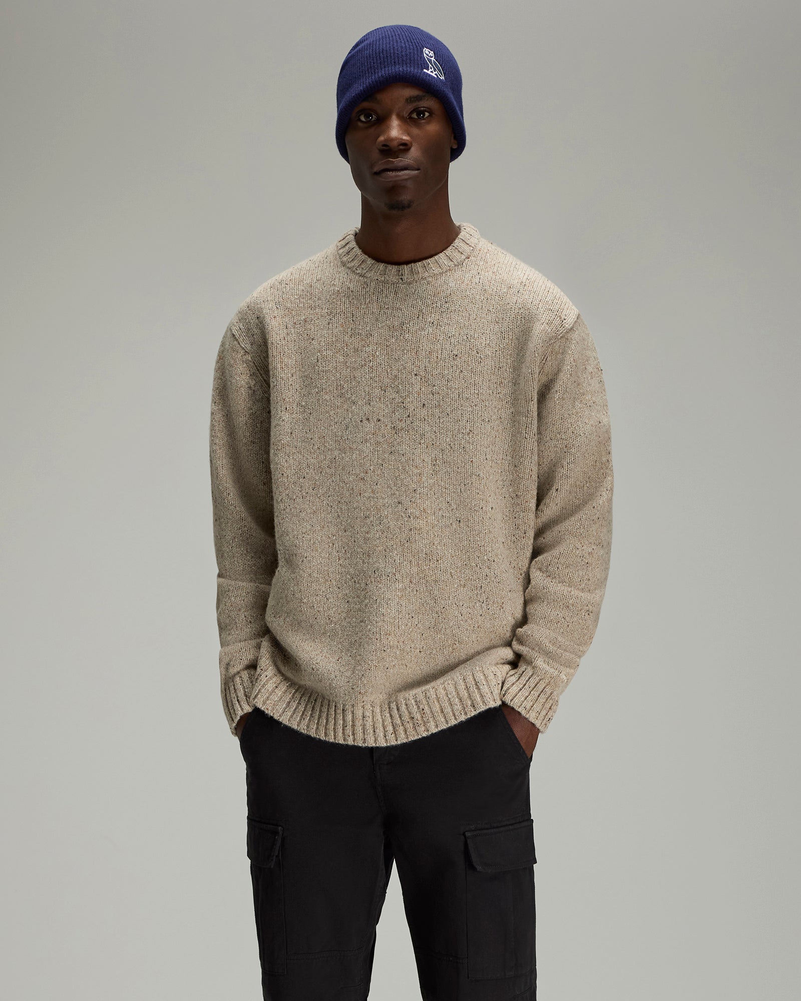 Speckle Crewneck Sweater - Sand IMAGE #2