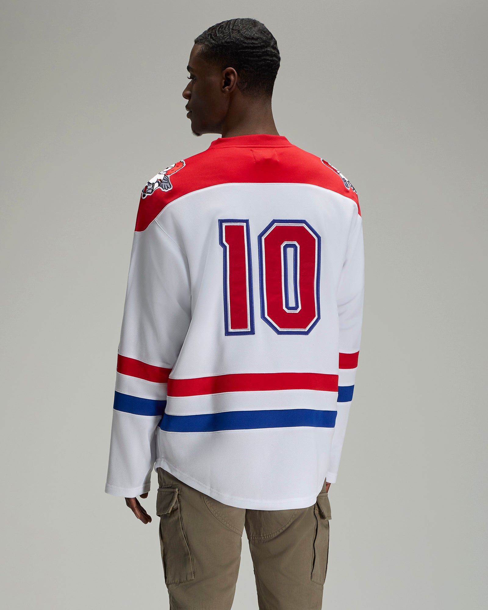 Icon Hockey Jersey - White IMAGE #3