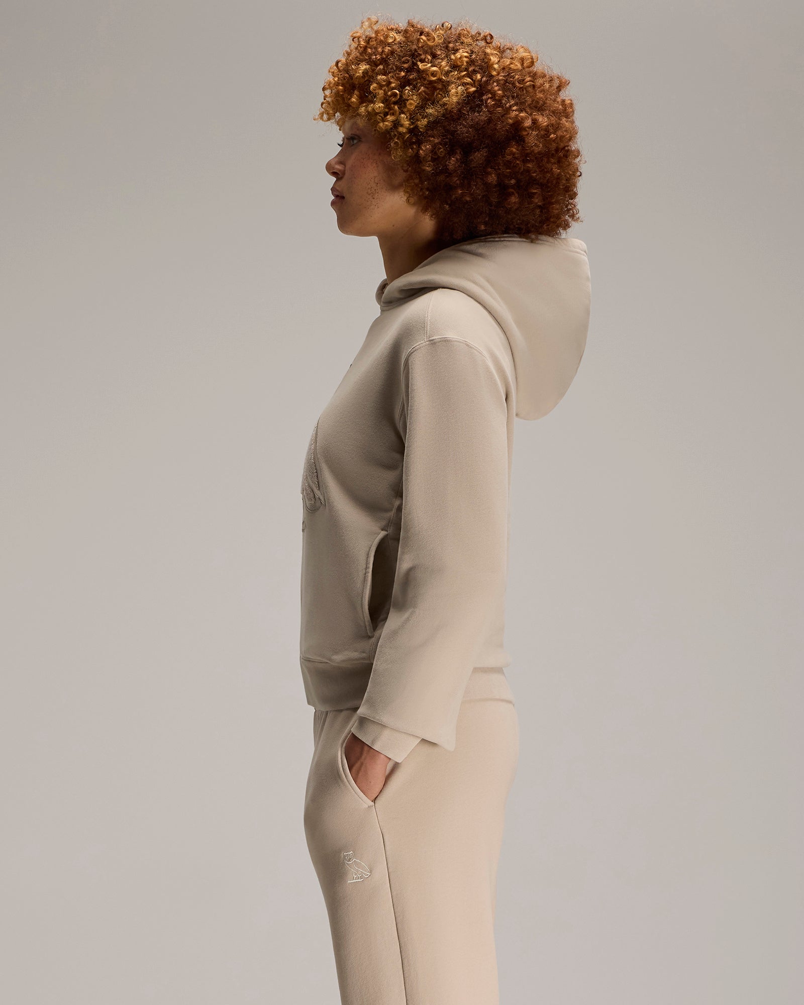 Relaxed-Fit Icon Hoodie - Sand IMAGE #4