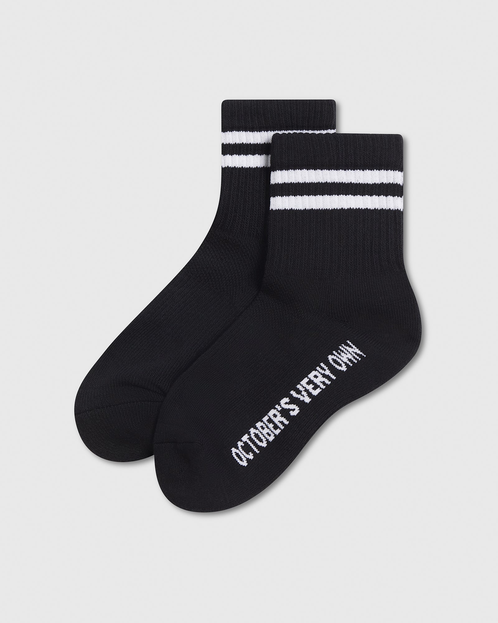 Stripe Ankle Socks - Black IMAGE #2