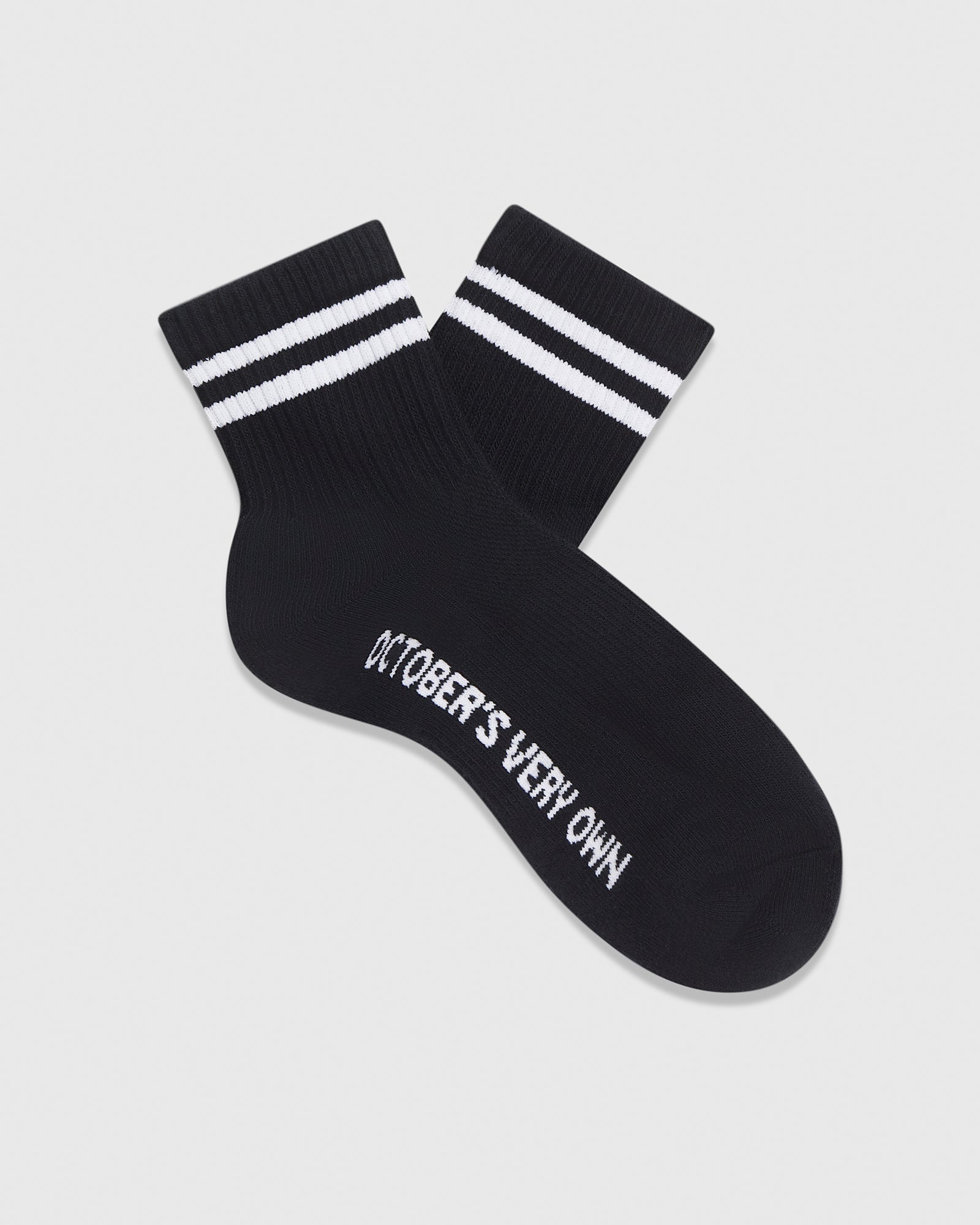 Stripe Ankle Socks - Black IMAGE #3