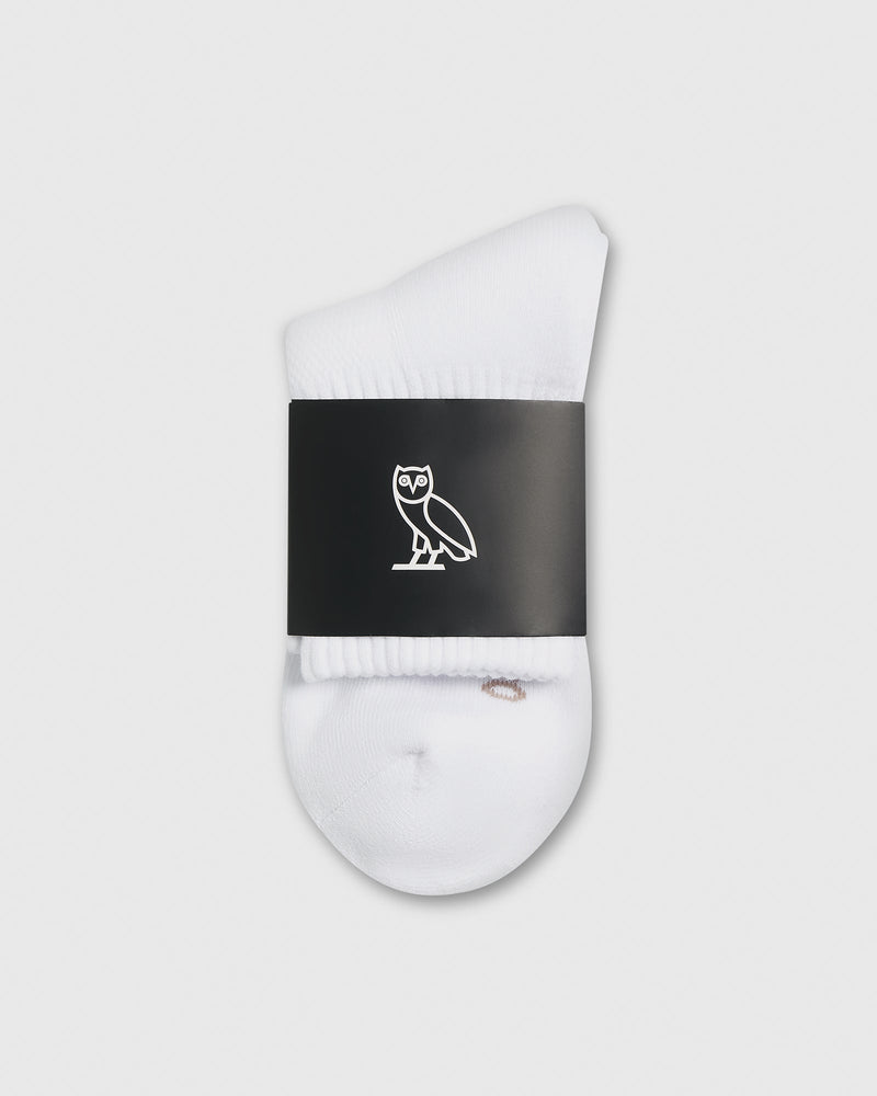 Stripe Ankle Socks - White