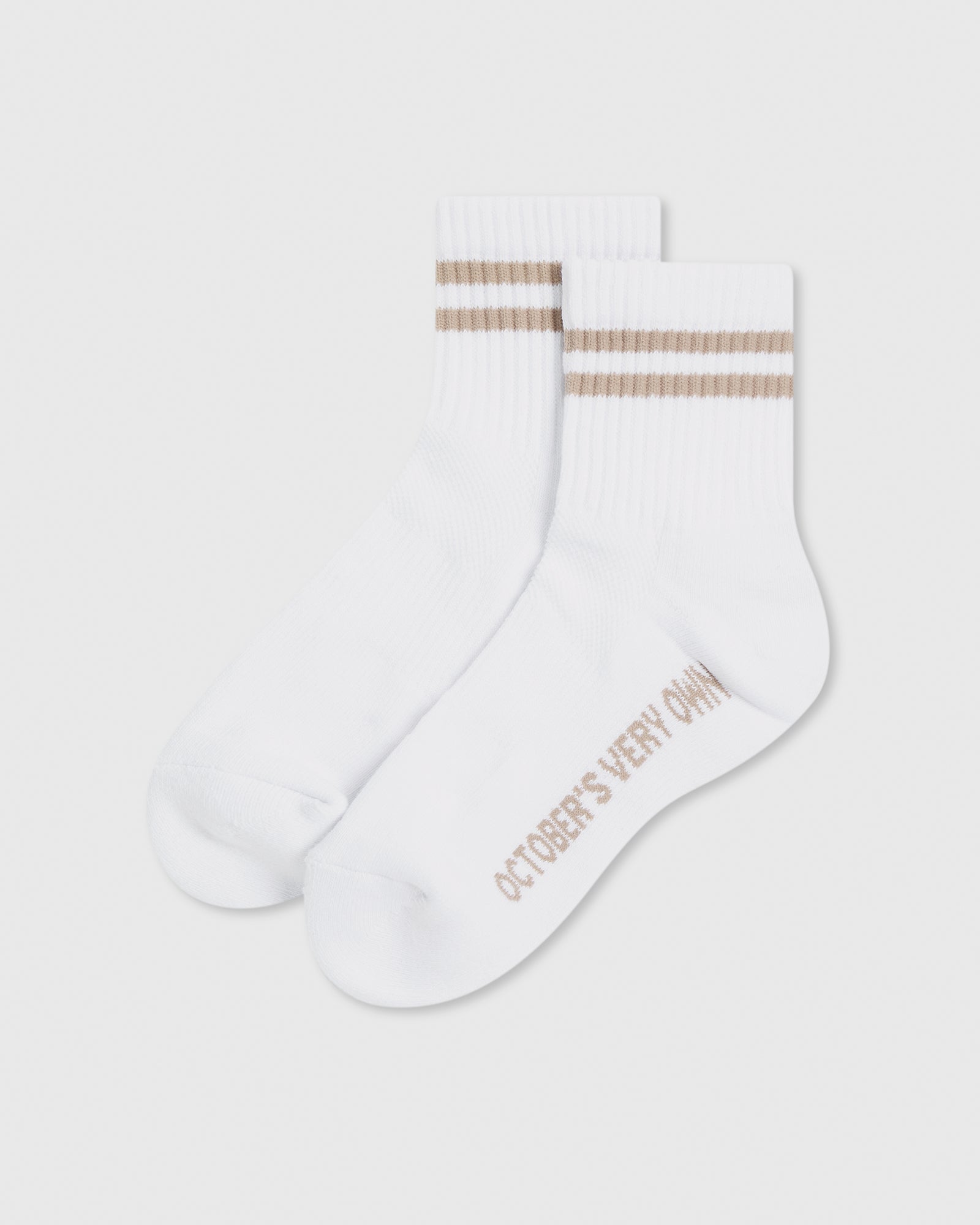 Stripe Ankle Socks - White IMAGE #2