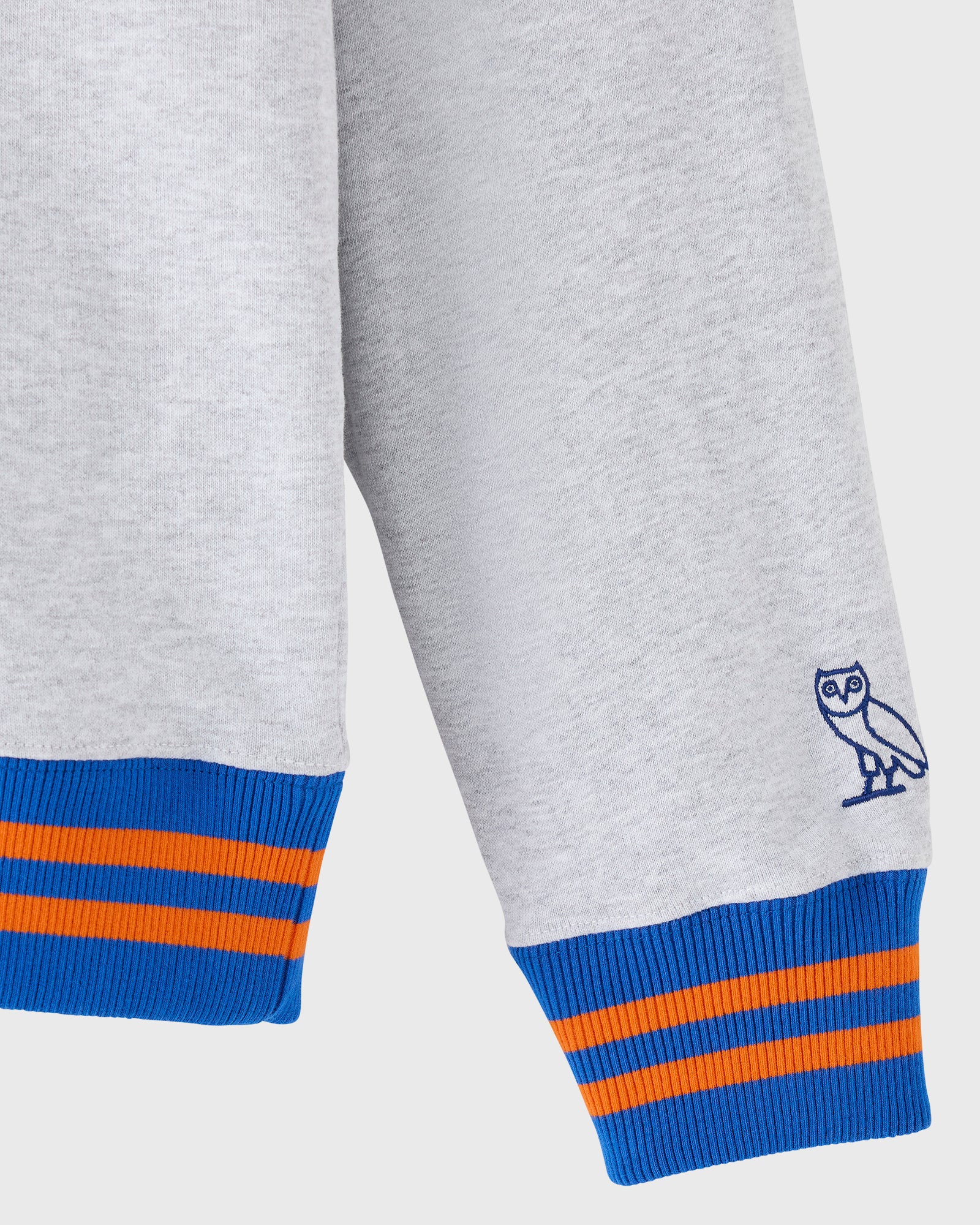 NBA New York Knicks Quarter-Zip Mockneck Sweatshirt - Ash Heather Grey IMAGE #9