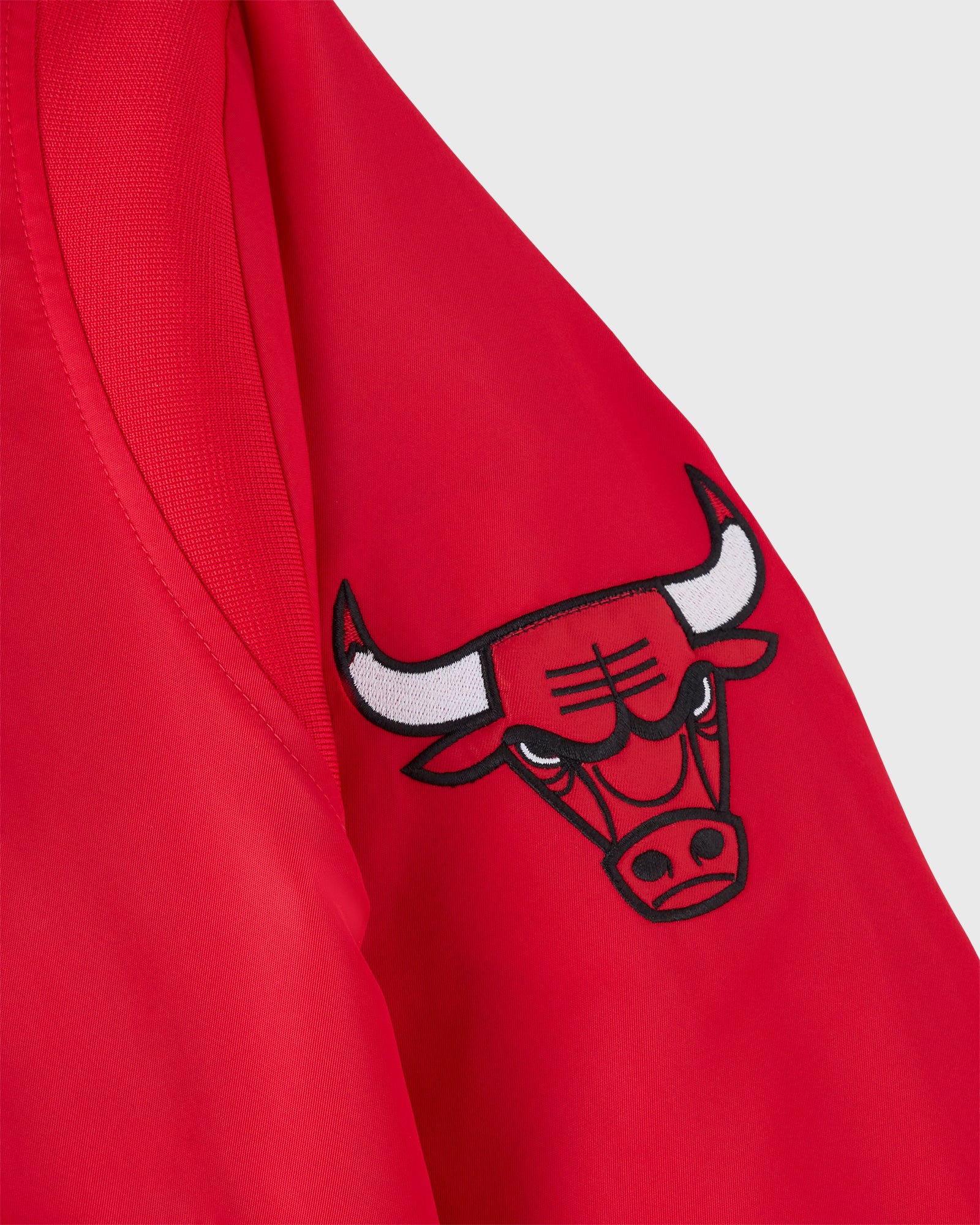 NBA Chicago Bulls Satin Varsity Jacket - Red IMAGE #11