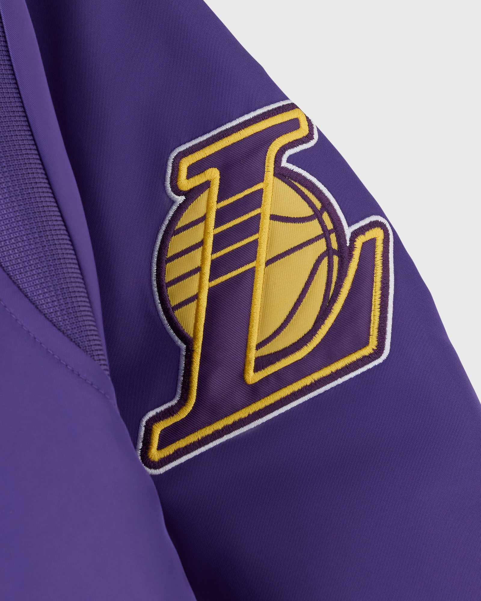 NBA Los Angeles Lakers Satin Varsity Jacket - Purple IMAGE #10