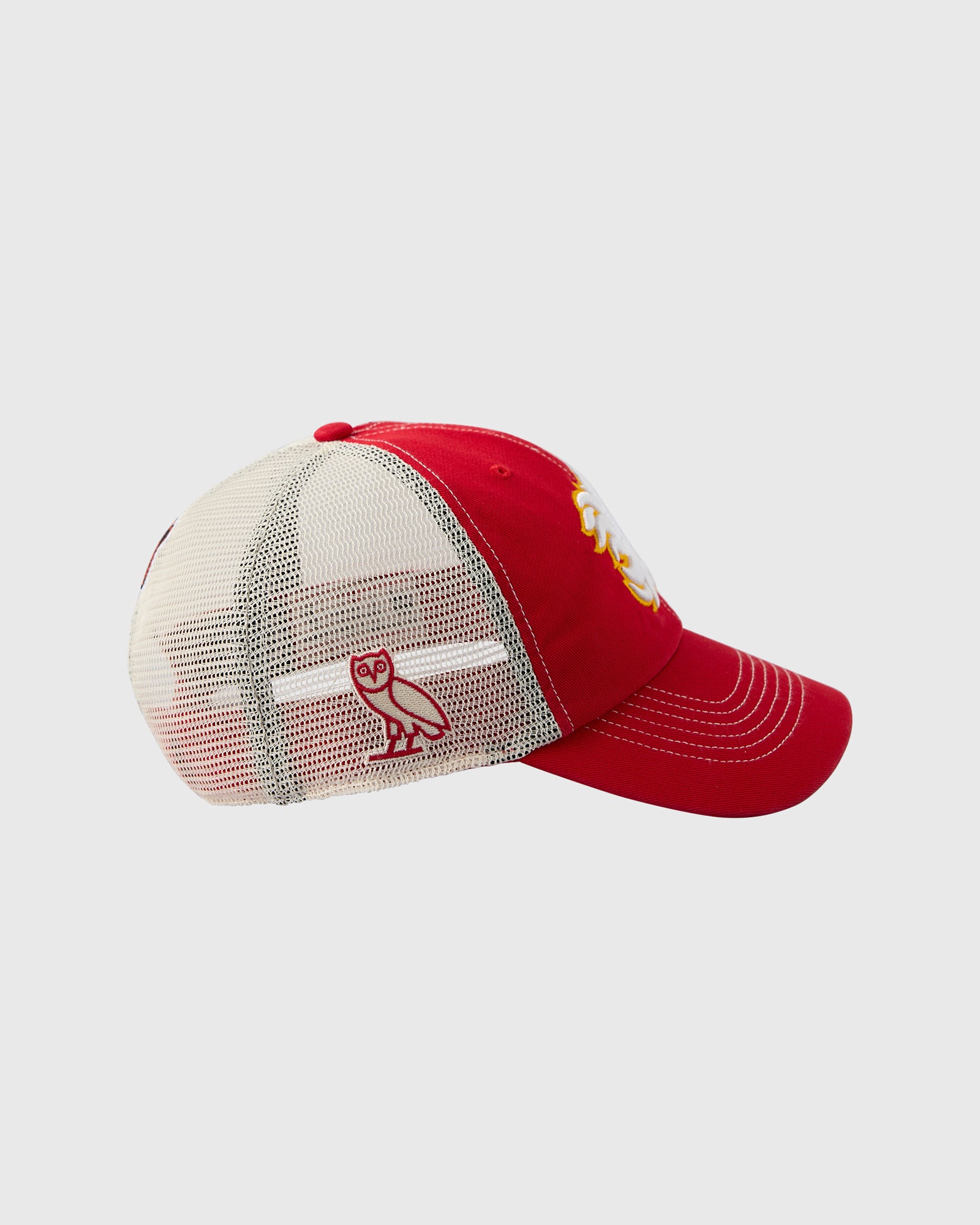 NHL Calgary Flames '47 Brand Trucker Hat - Red IMAGE #4