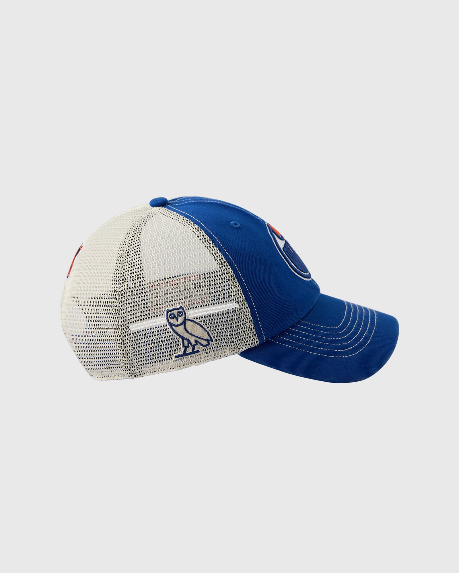 NHL Edmonton Oilers '47 Brand Trucker Hat - Navy IMAGE #4