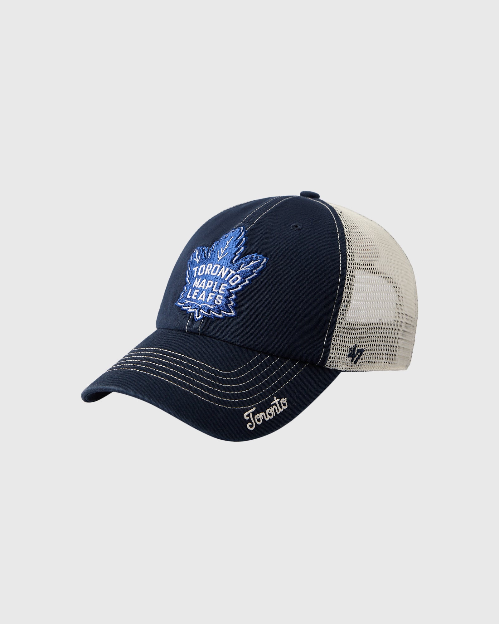 NHL Toronto Maple Leafs '47 Brand Trucker Hat - Blue IMAGE #3