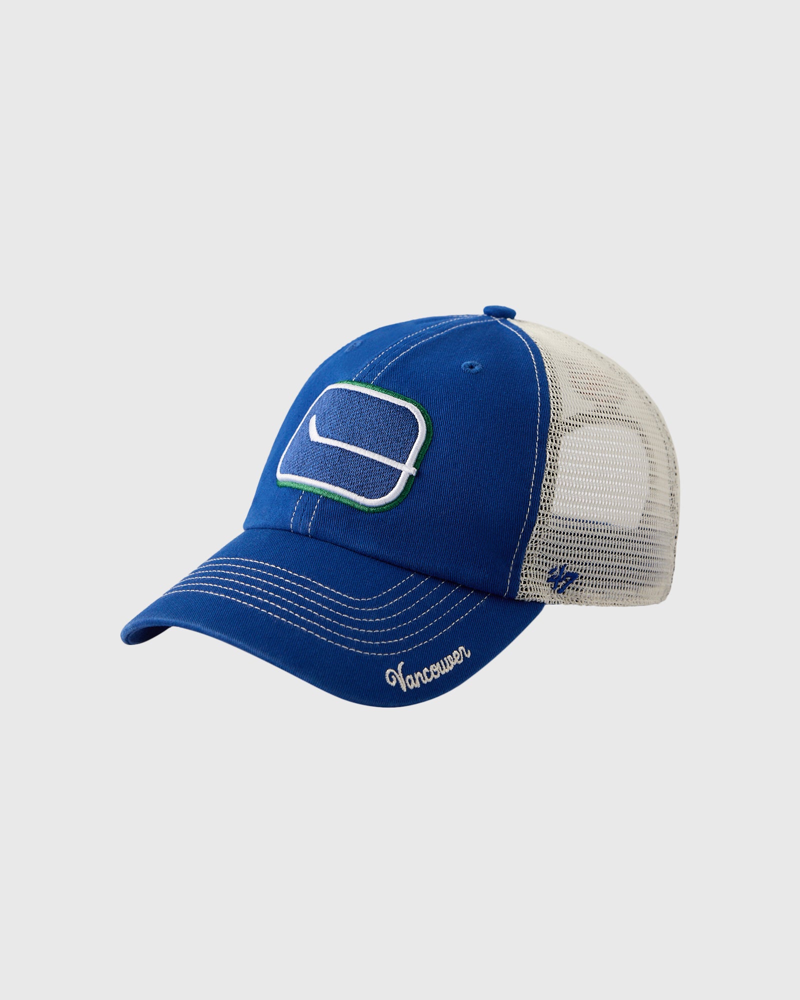 NHL Vancouver Canucks '47 Brand Trucker Hat - Blue IMAGE #3