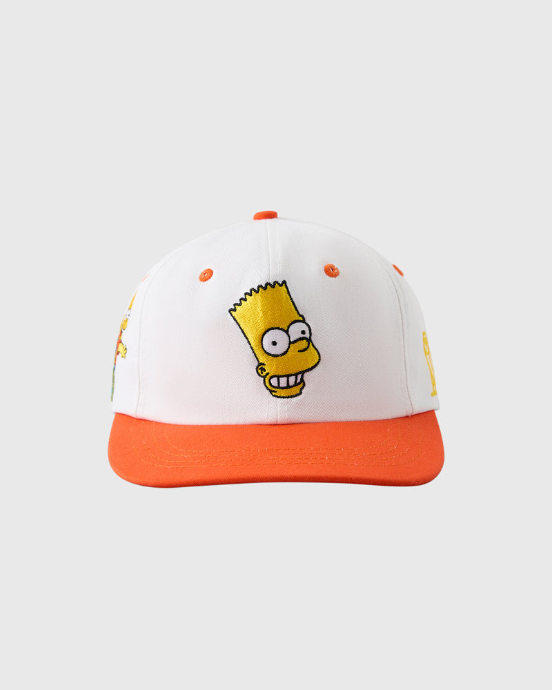 The Simpsons Bart Snapback Cap - White/Orange