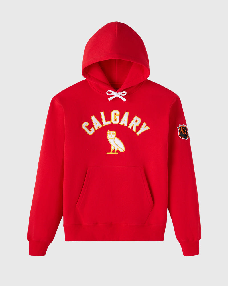 NHL Calgary Flames Team Training Hoodie - Red