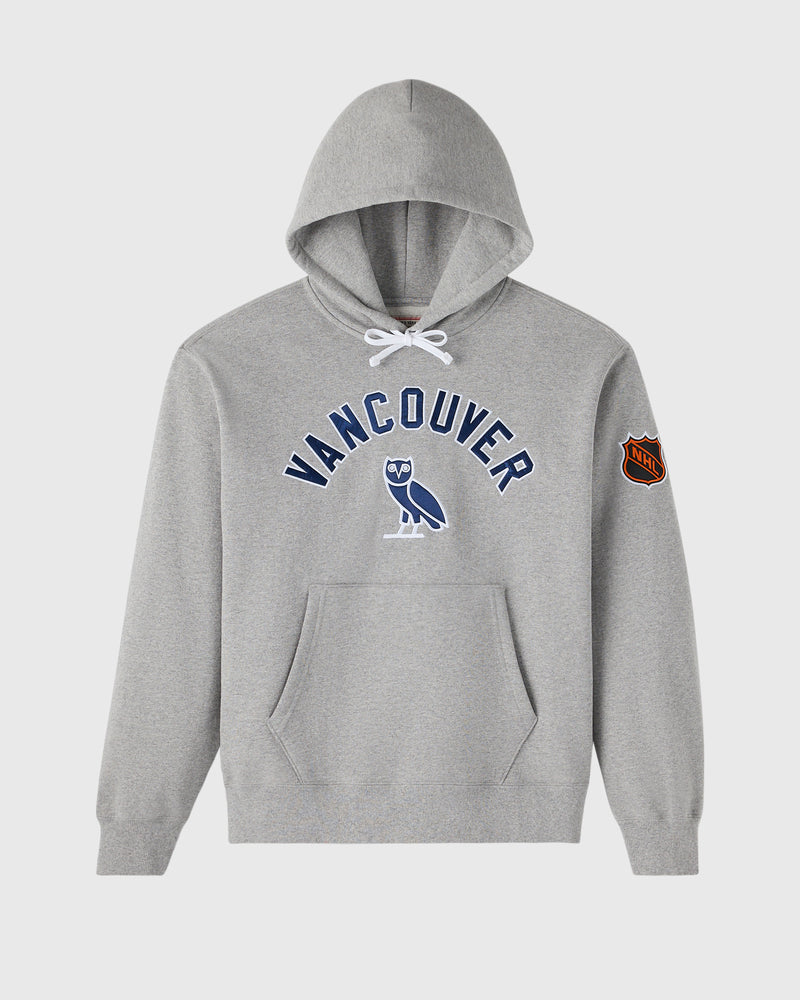 NHL Vancouver Canucks Team Training Hoodie - Ash Heather Grey