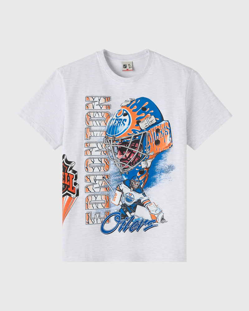 NHL Edmonton Oilers 90's Graphic T-Shirt - Ash Heather Grey