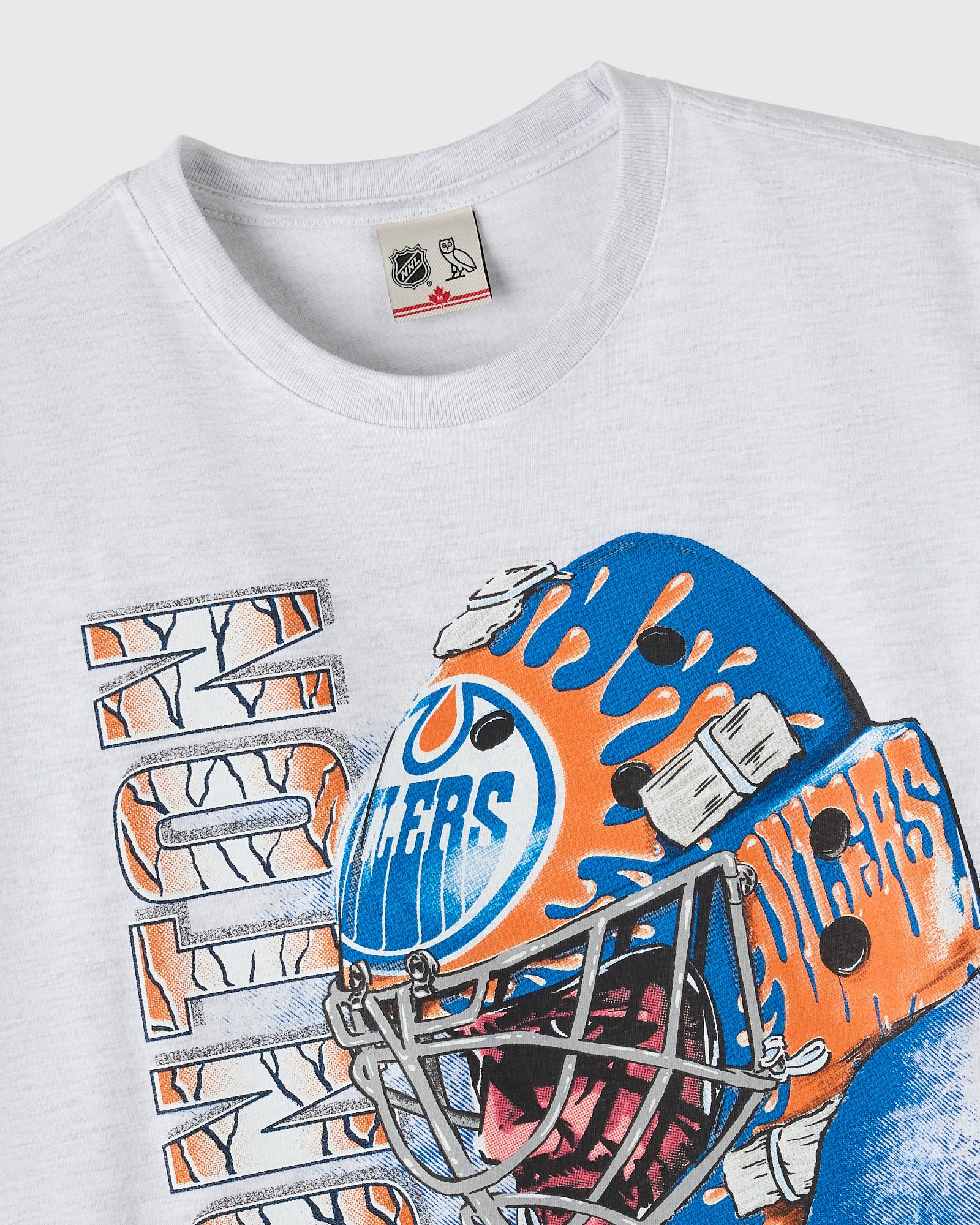 NHL Edmonton Oilers 90's Graphic T-Shirt - Ash Heather Grey IMAGE #5