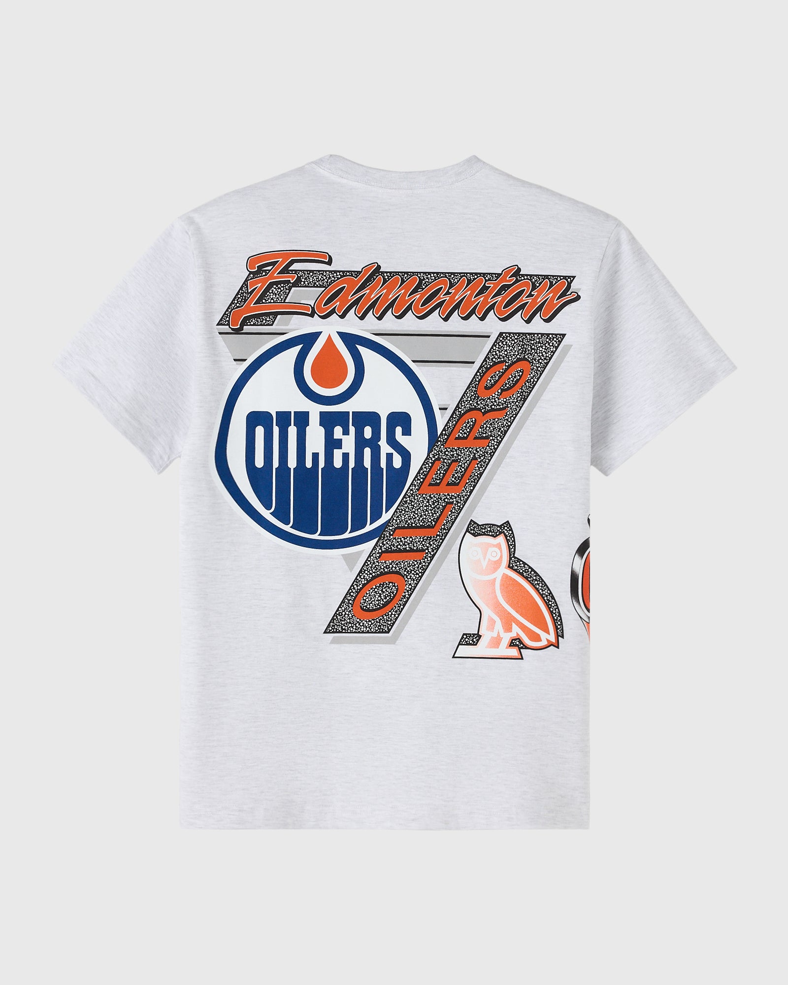 NHL Edmonton Oilers 90's Graphic T-Shirt - Ash Heather Grey IMAGE #4