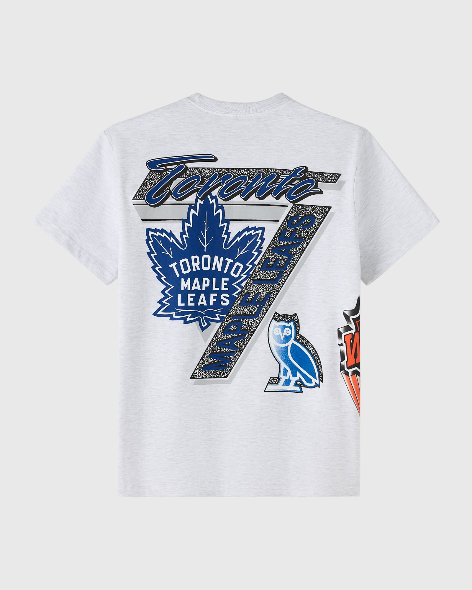 NHL Toronto Maple Leafs 90's Graphic T-Shirt - Ash Heather Grey IMAGE #4