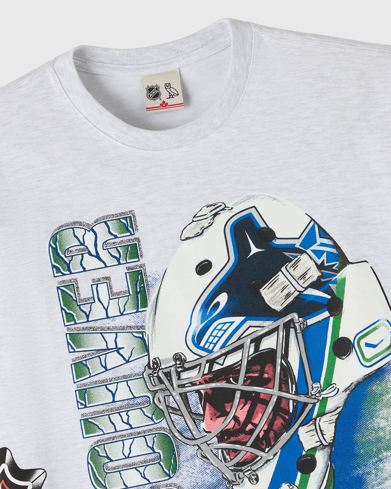 NHL Vancouver Canucks 90's Graphic T-Shirt - Ash Heather Grey IMAGE #5