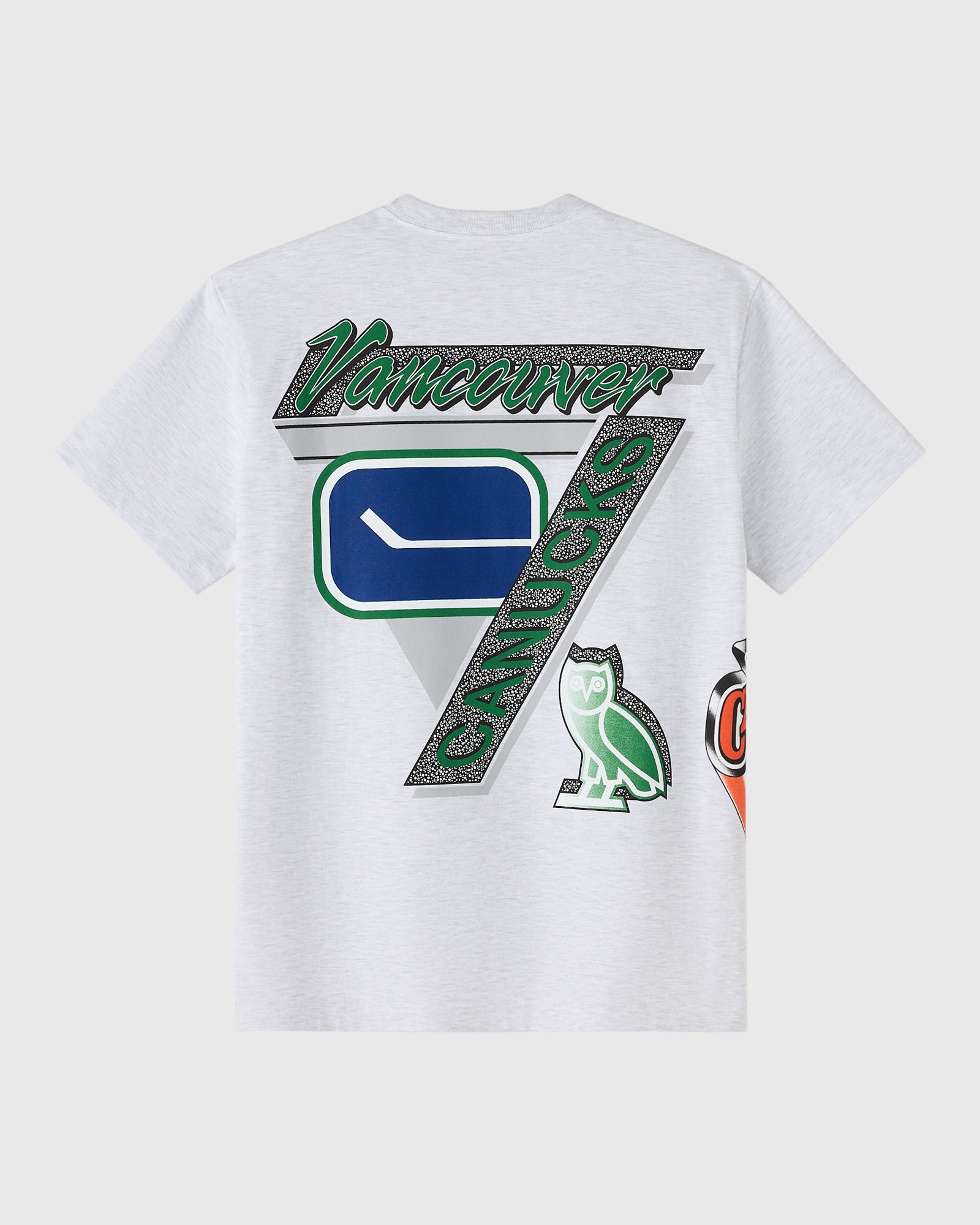 NHL Vancouver Canucks 90's Graphic T-Shirt - Ash Heather Grey IMAGE #4