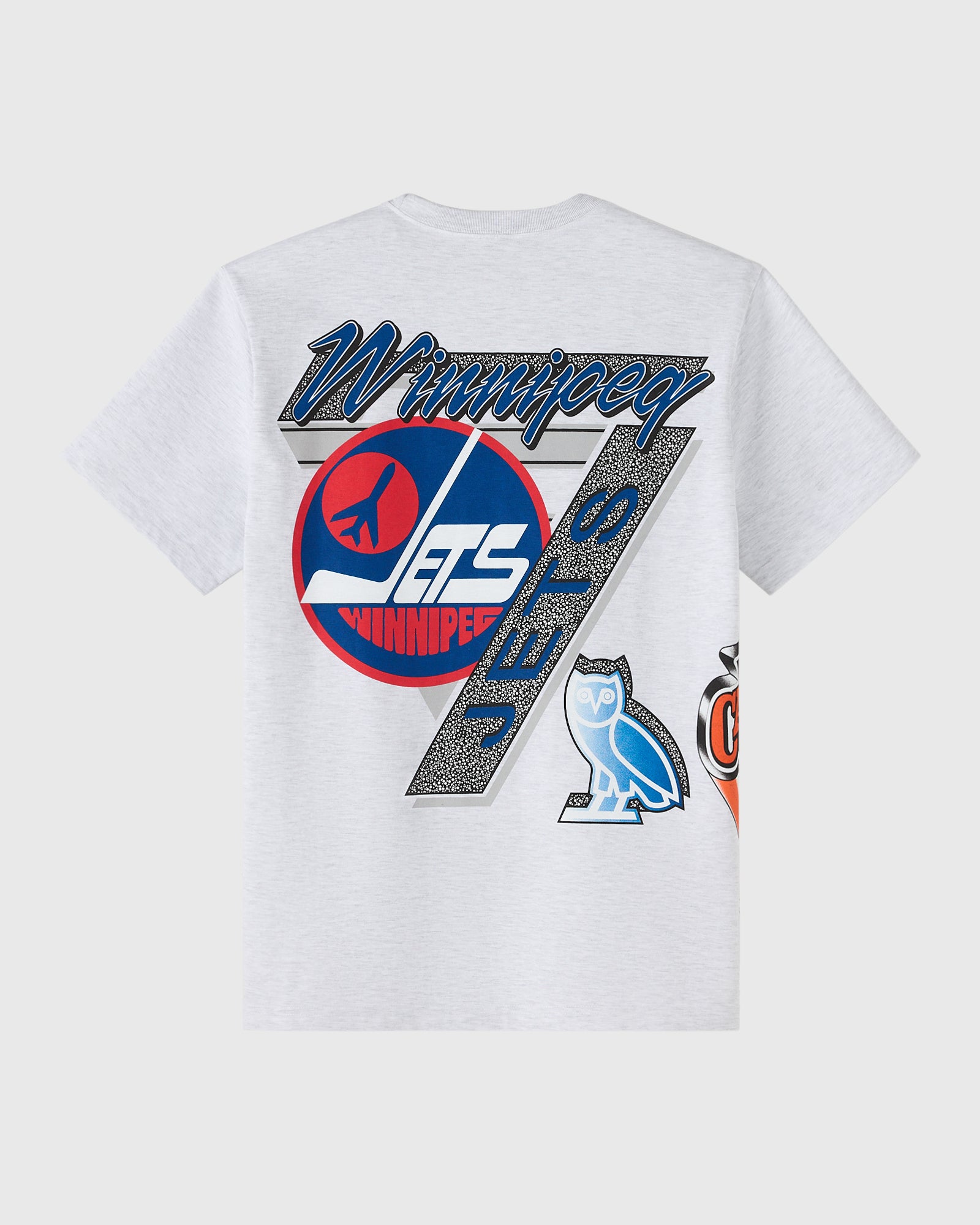 NHL Winnipeg Jets 90's Graphic T-Shirt - Ash Heather Grey IMAGE #4