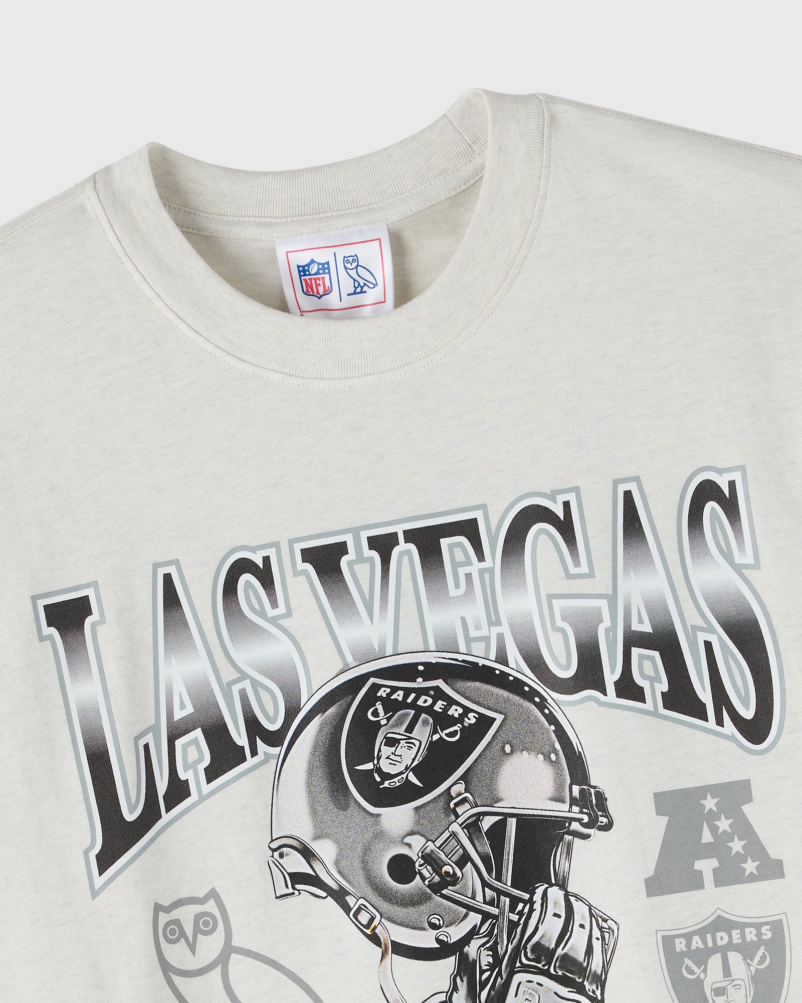 NFL Las Vegas Raiders Graphic Team T-Shirt - Ash Heather Grey IMAGE #3