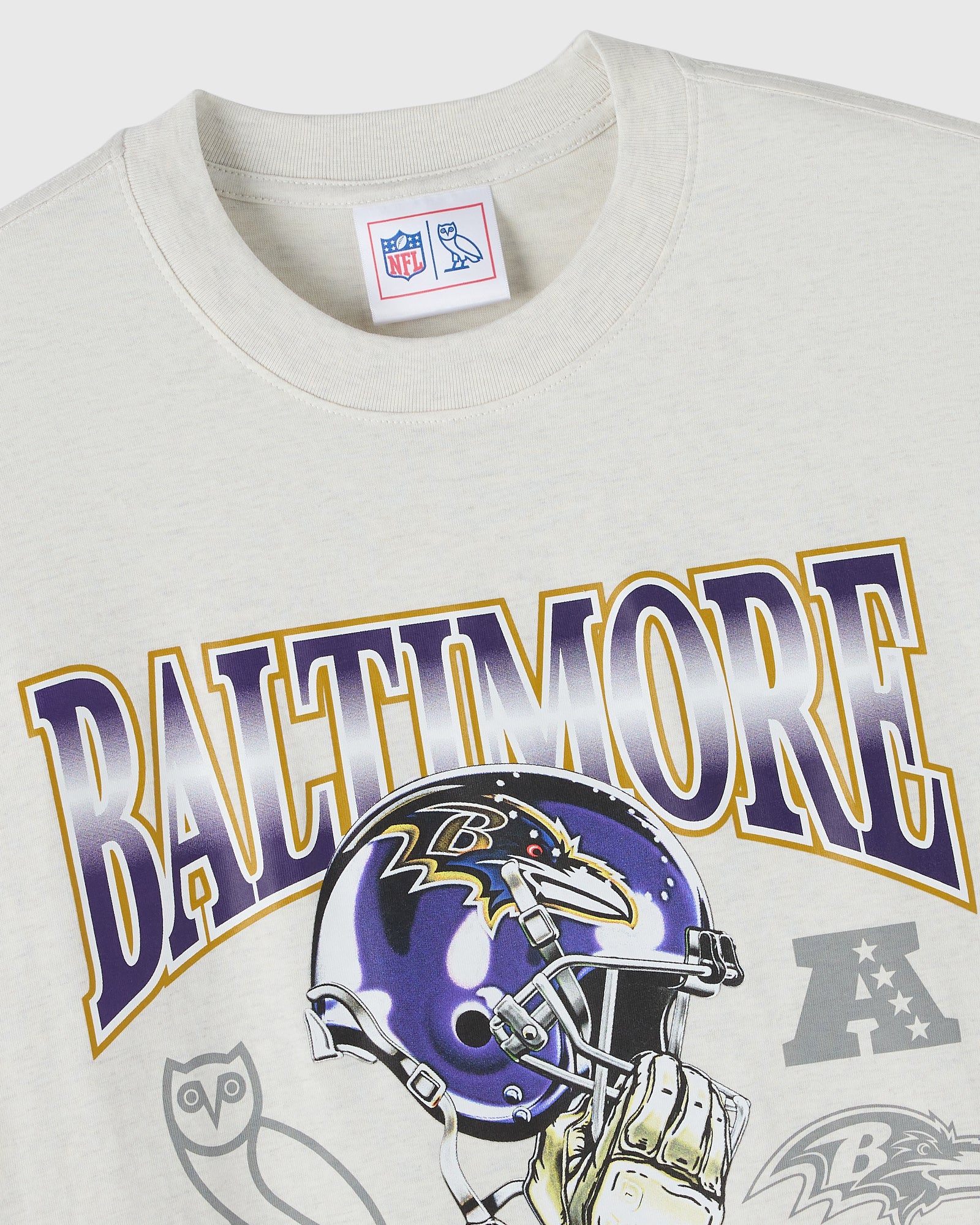 NFL Baltimore Ravens Graphic Team T-Shirt - Ash Heather Grey IMAGE #3