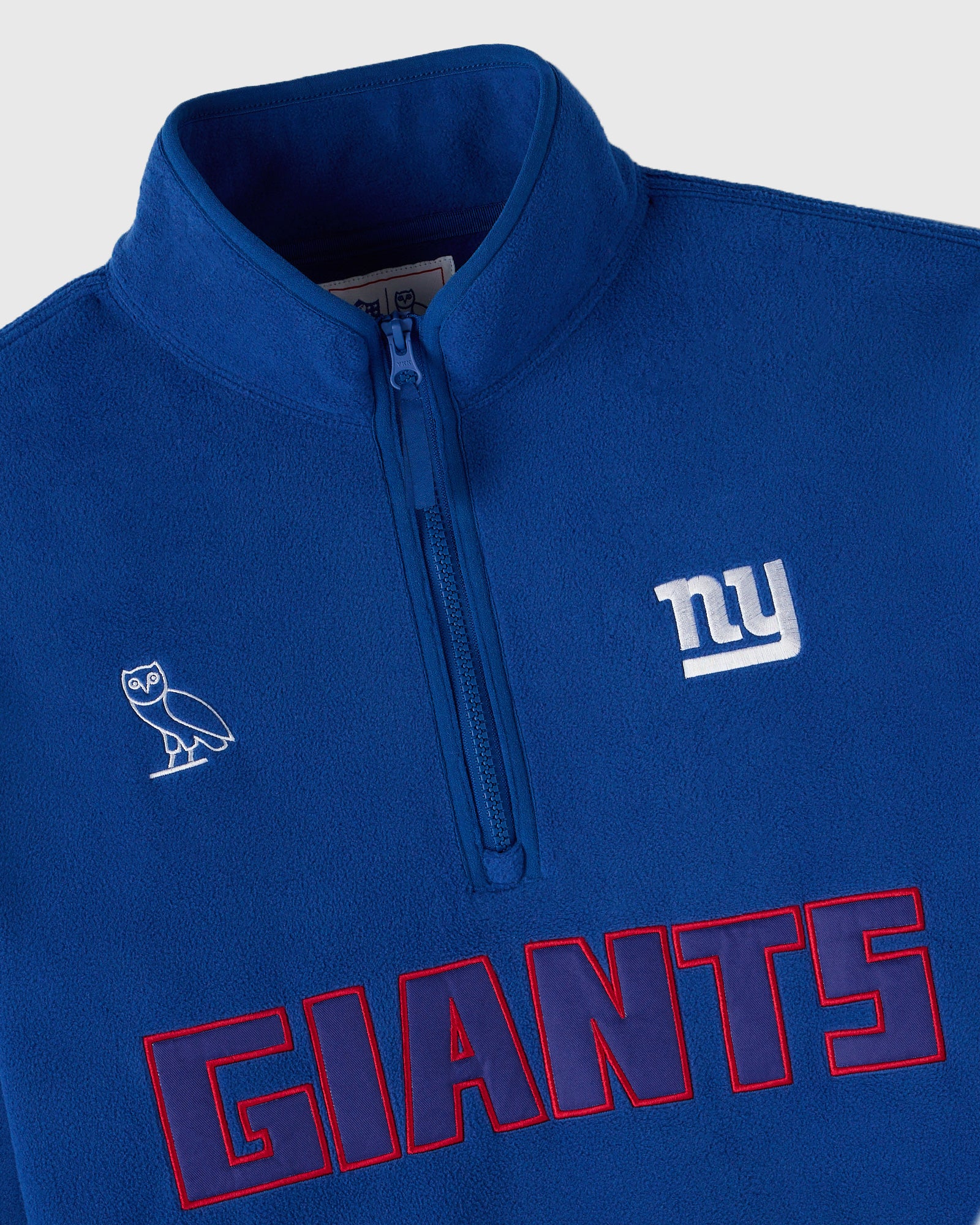 NFL New York Giants Polartec® Mock Neck Quarter-Zip Fleece - Blue IMAGE #2