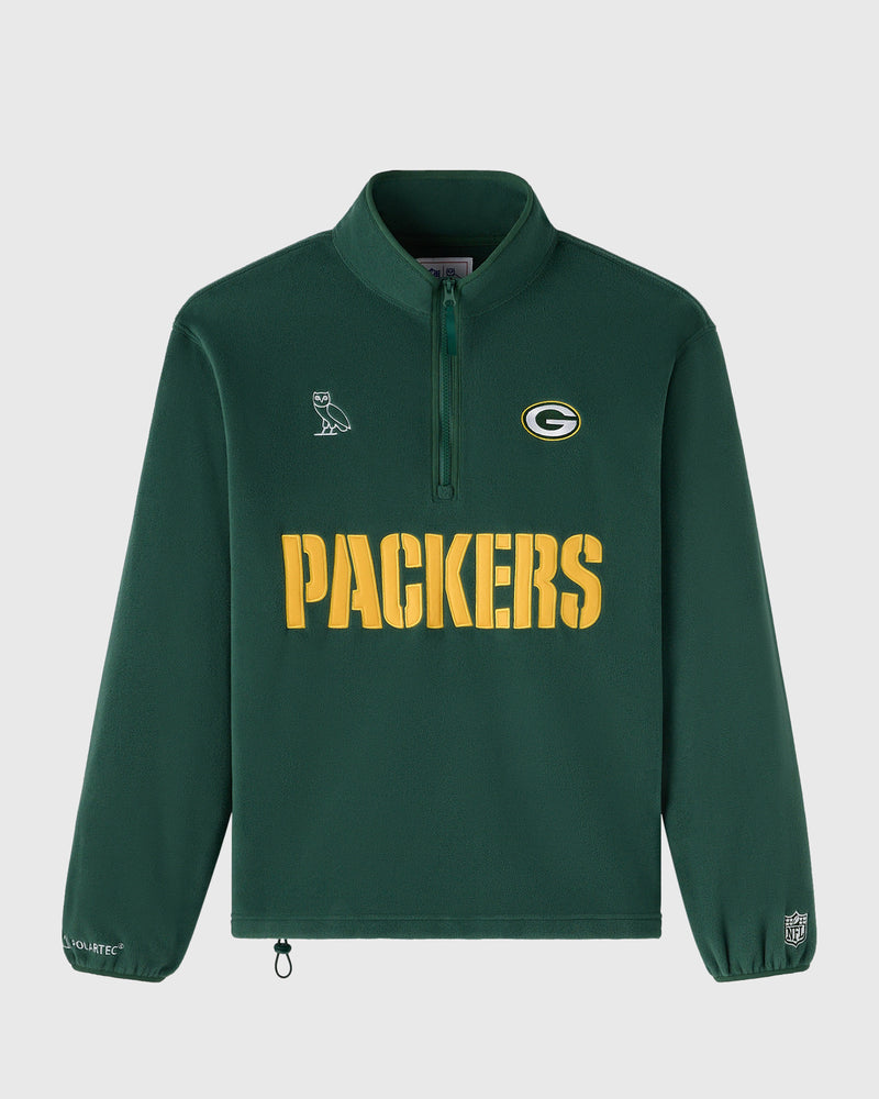 NFL Green Bay Packers Polartec® Mock Neck Quarter-Zip Fleece - Green