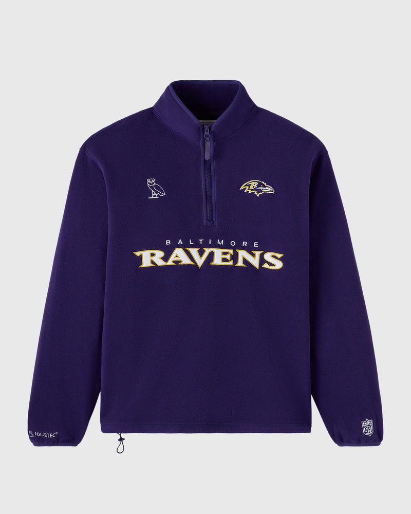 NFL Baltimore Ravens Polartec® Mock Neck Quarter-Zip Fleece - Purple