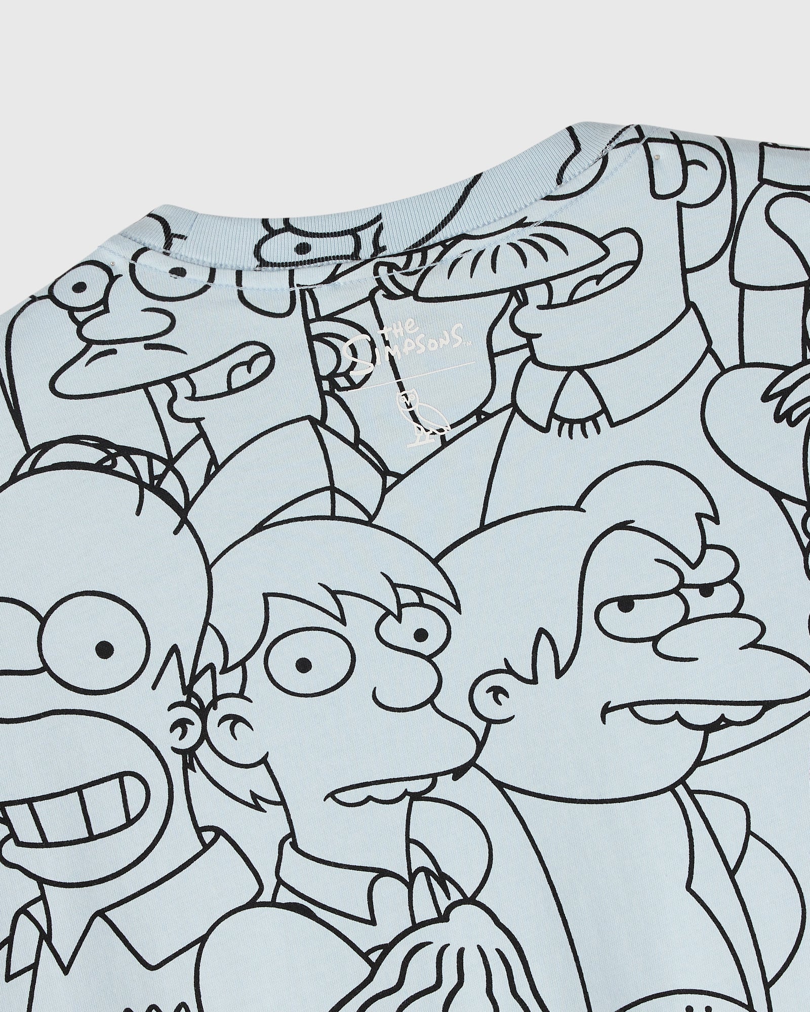 The Simpsons All Over Print T-Shirt - Light Blue/Black IMAGE #5