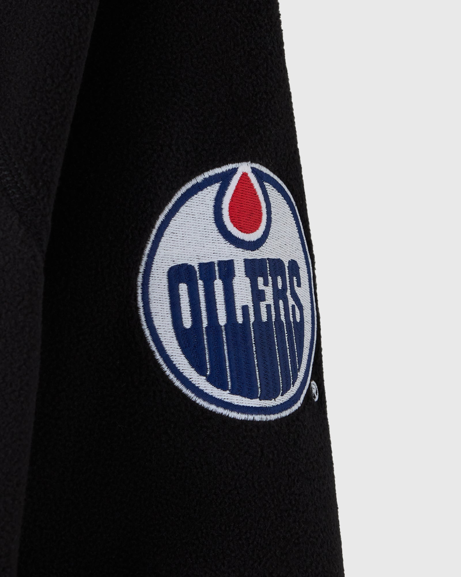 NHL Edmonton Oilers Microfleece Coach's Full-Zip Jacket - Black IMAGE #5