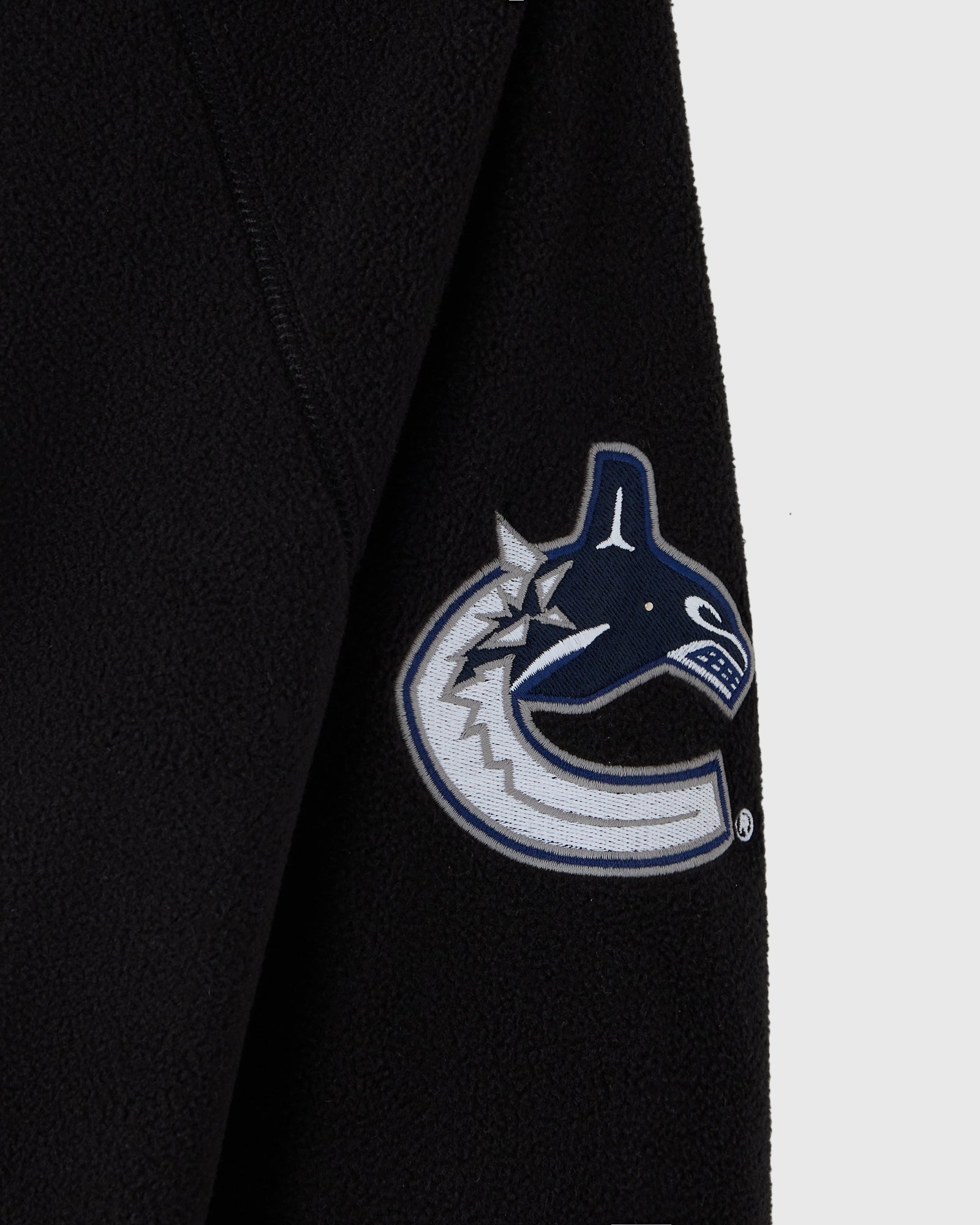 NHL Vancouver Canucks Microfleece Coach's Full-Zip Jacket - Black IMAGE #6