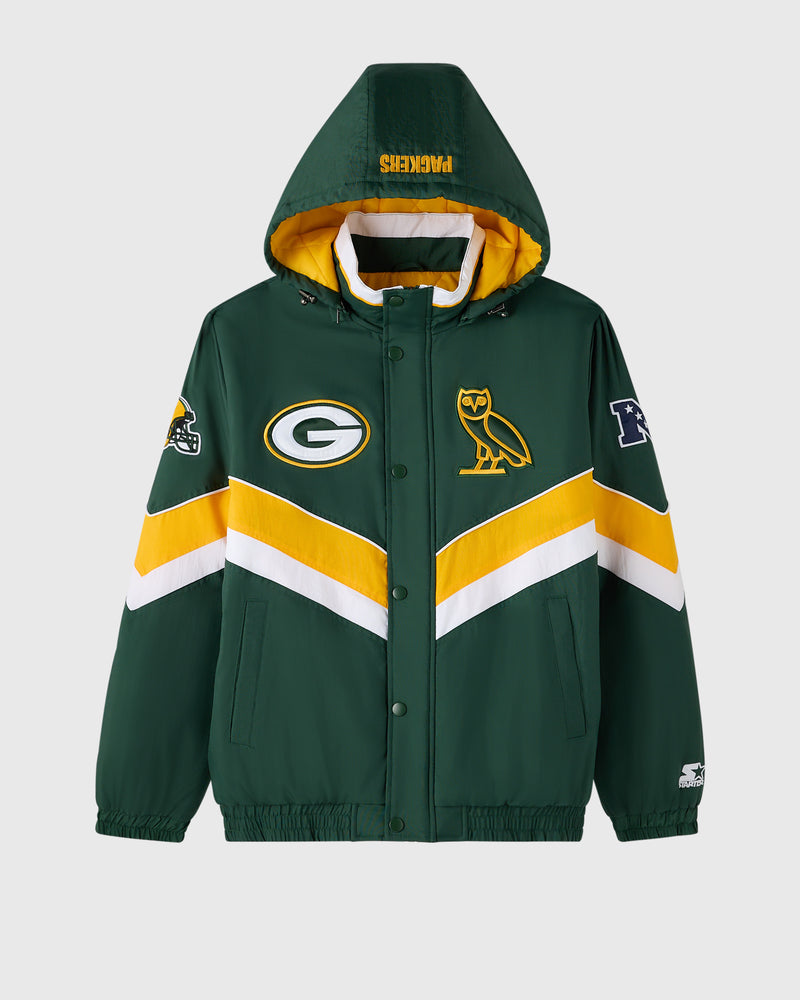 NFL Green Bay Packers Starter® Sideline Puffer Jacket - Green