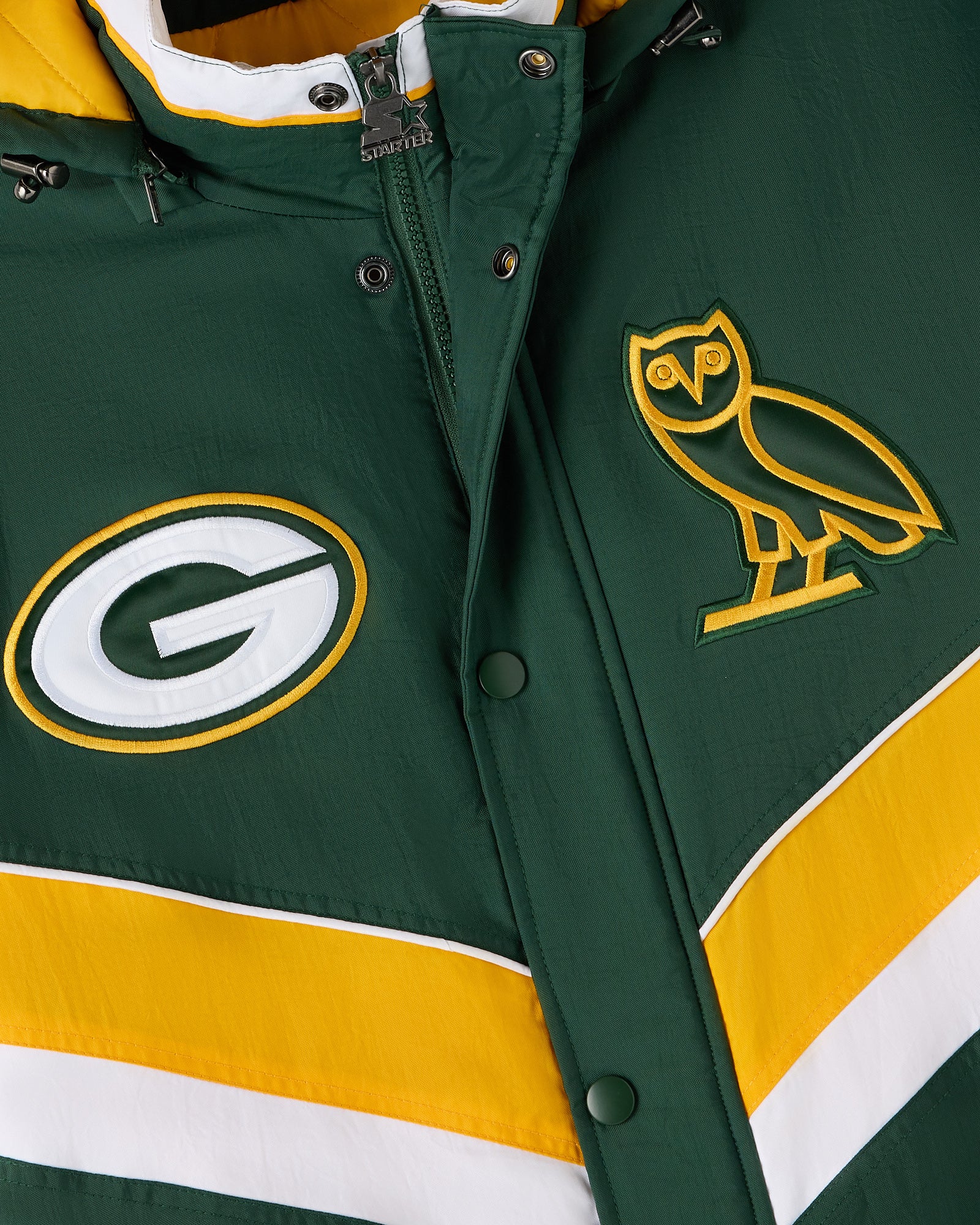 NFL Green Bay Packers Starter® Sideline Puffer Jacket - Green IMAGE #4