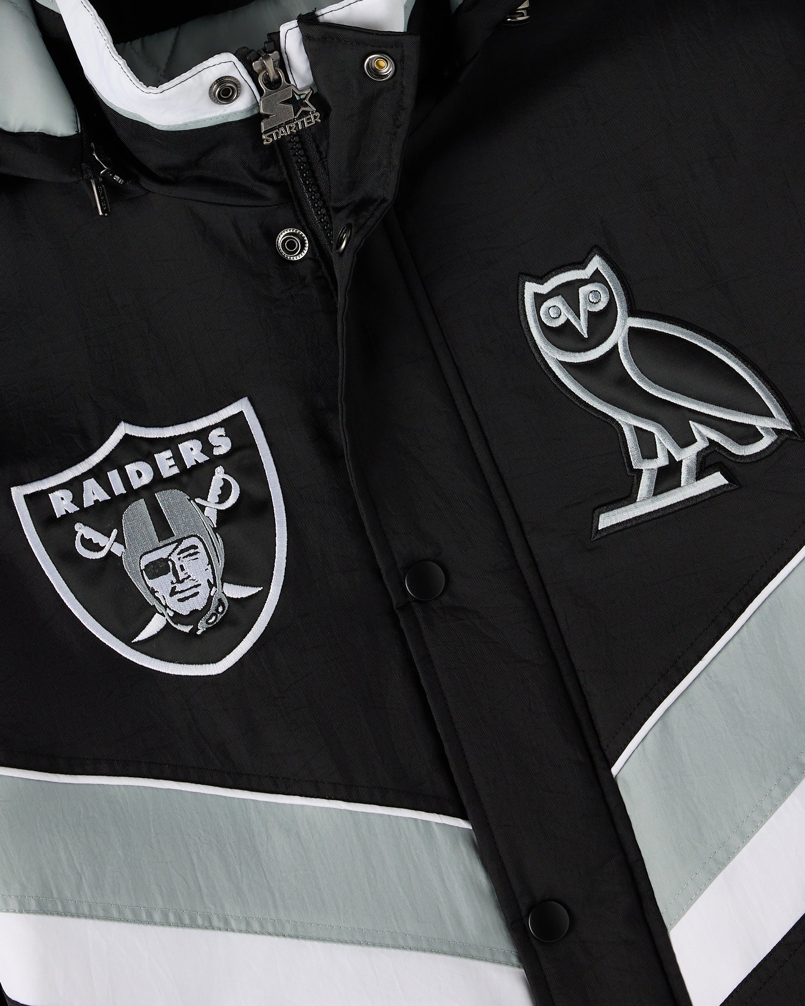 NFL Las Vegas Raiders Starter® Sideline Puffer Jacket - Black IMAGE #5