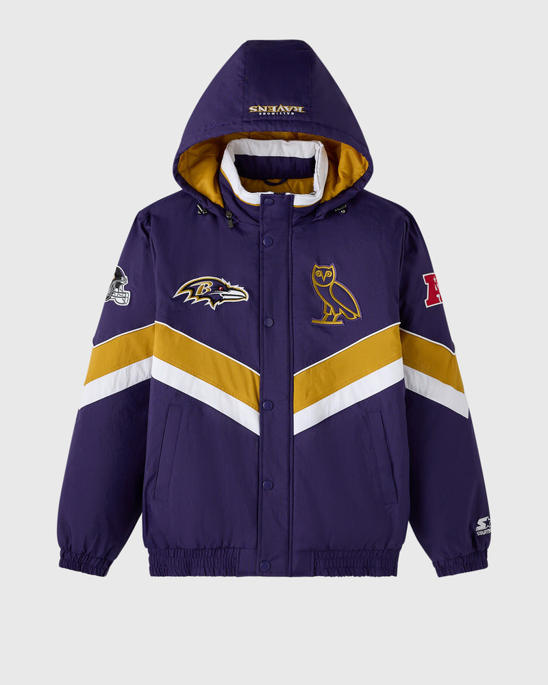 NFL Baltimore Ravens Starter® Sideline Puffer Jacket - Purple