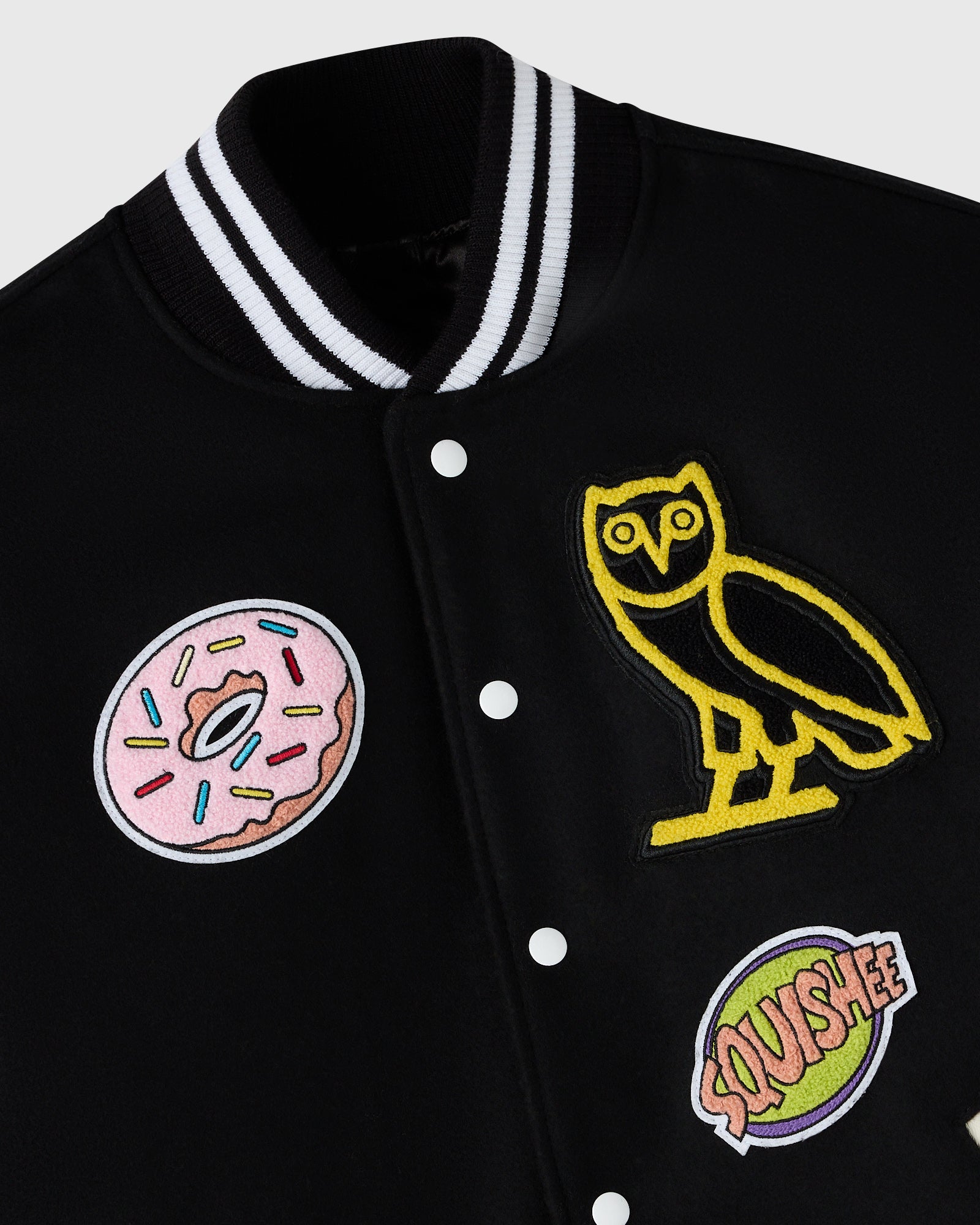 The Simpsons Varsity Jacket - Black/White IMAGE #4