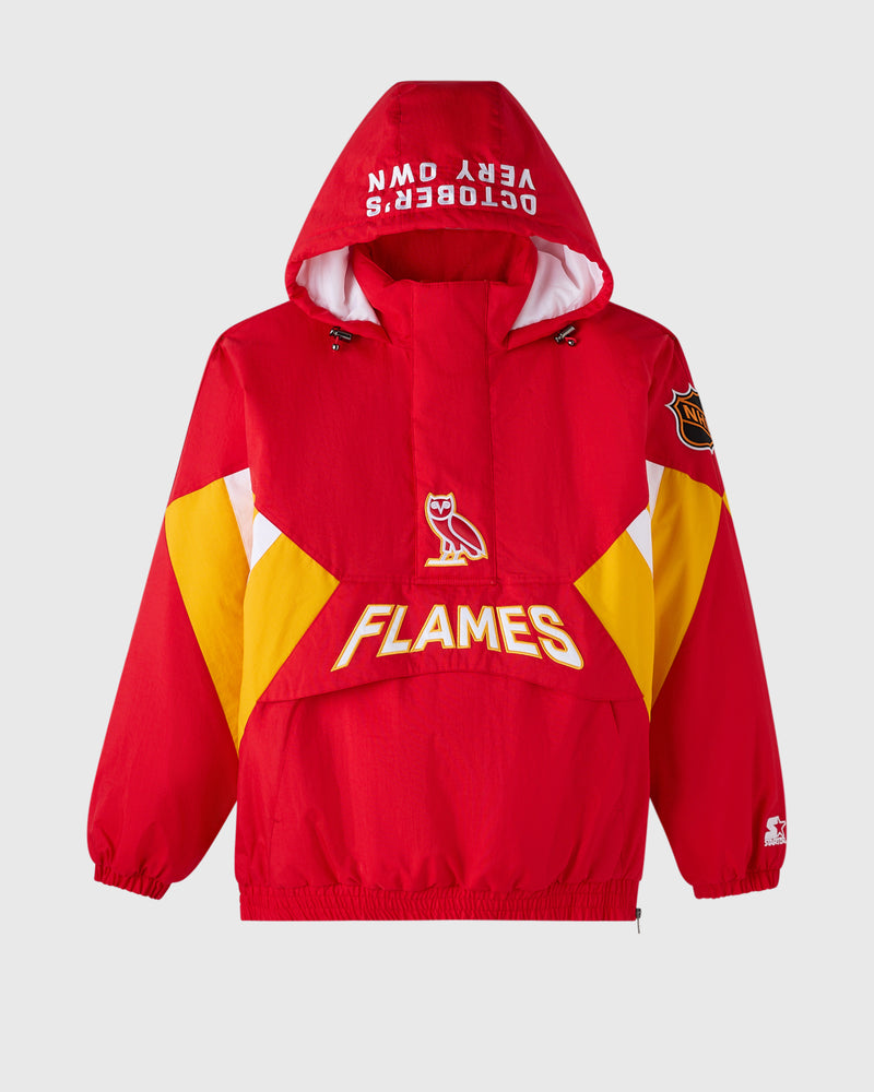 NHL Calgary Flames Starter® Breakaway Pullover Jacket - Red