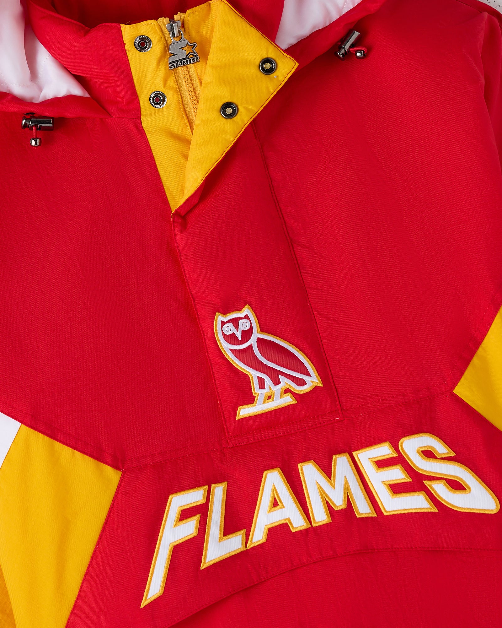 NHL Calgary Flames Starter® Breakaway Pullover Jacket - Red IMAGE #7