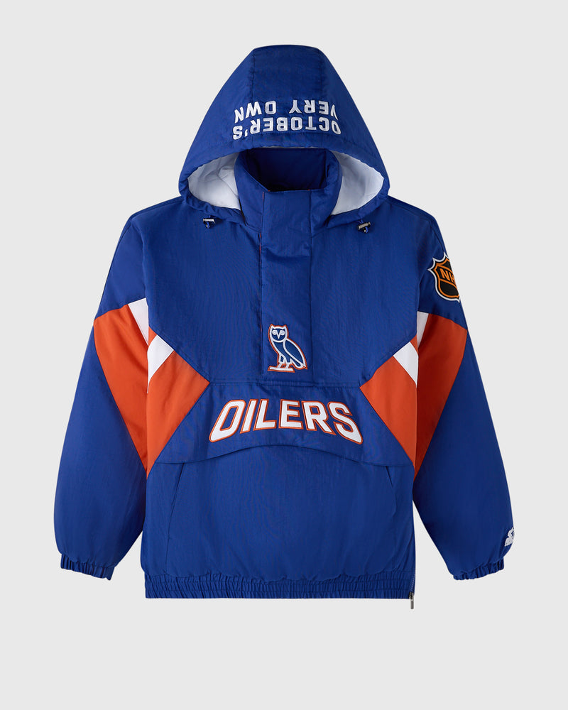 NHL Edmonton Oilers Starter® Breakaway Pullover Jacket - Navy