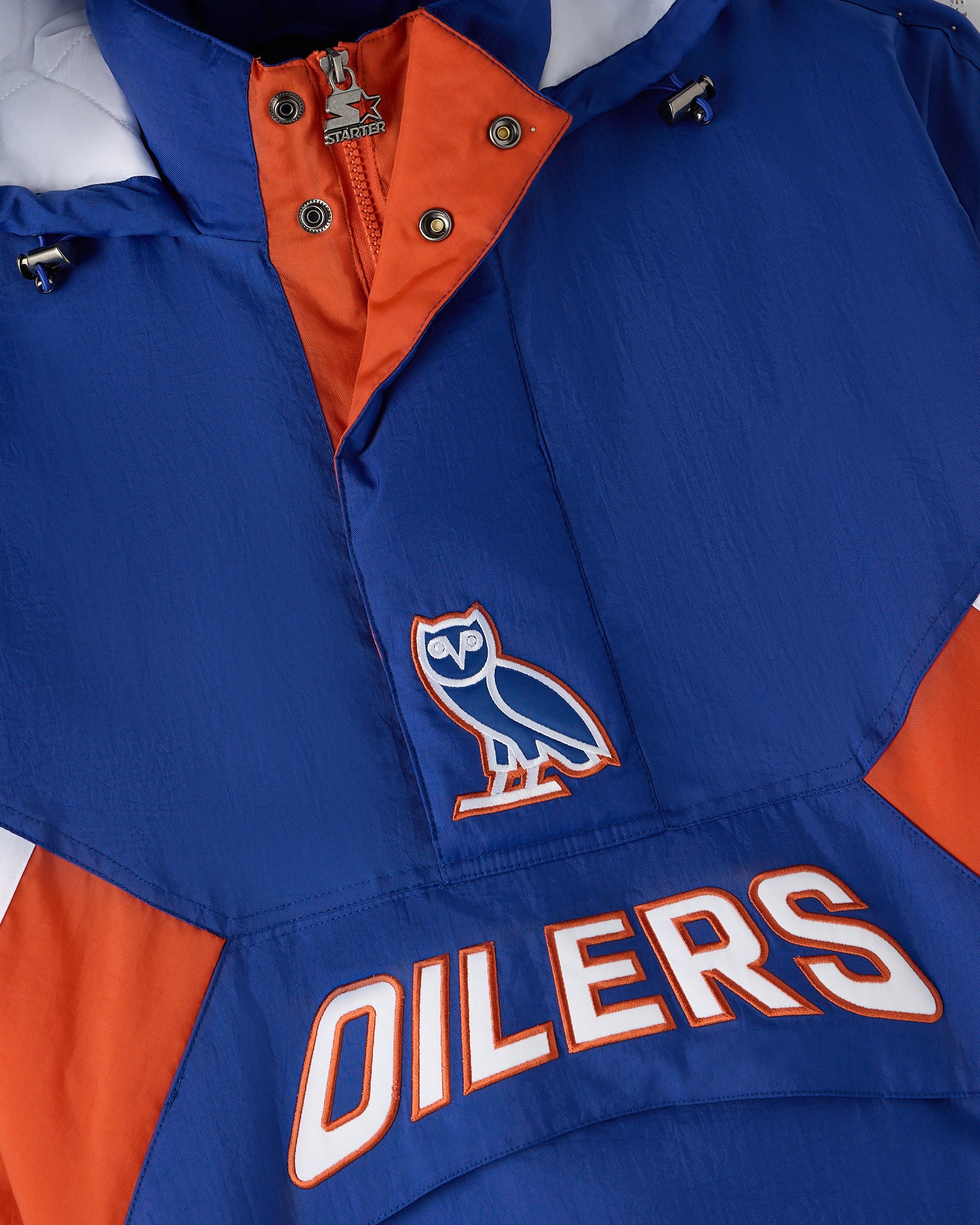 NHL Edmonton Oilers Starter® Breakaway Pullover Jacket - Navy IMAGE #8