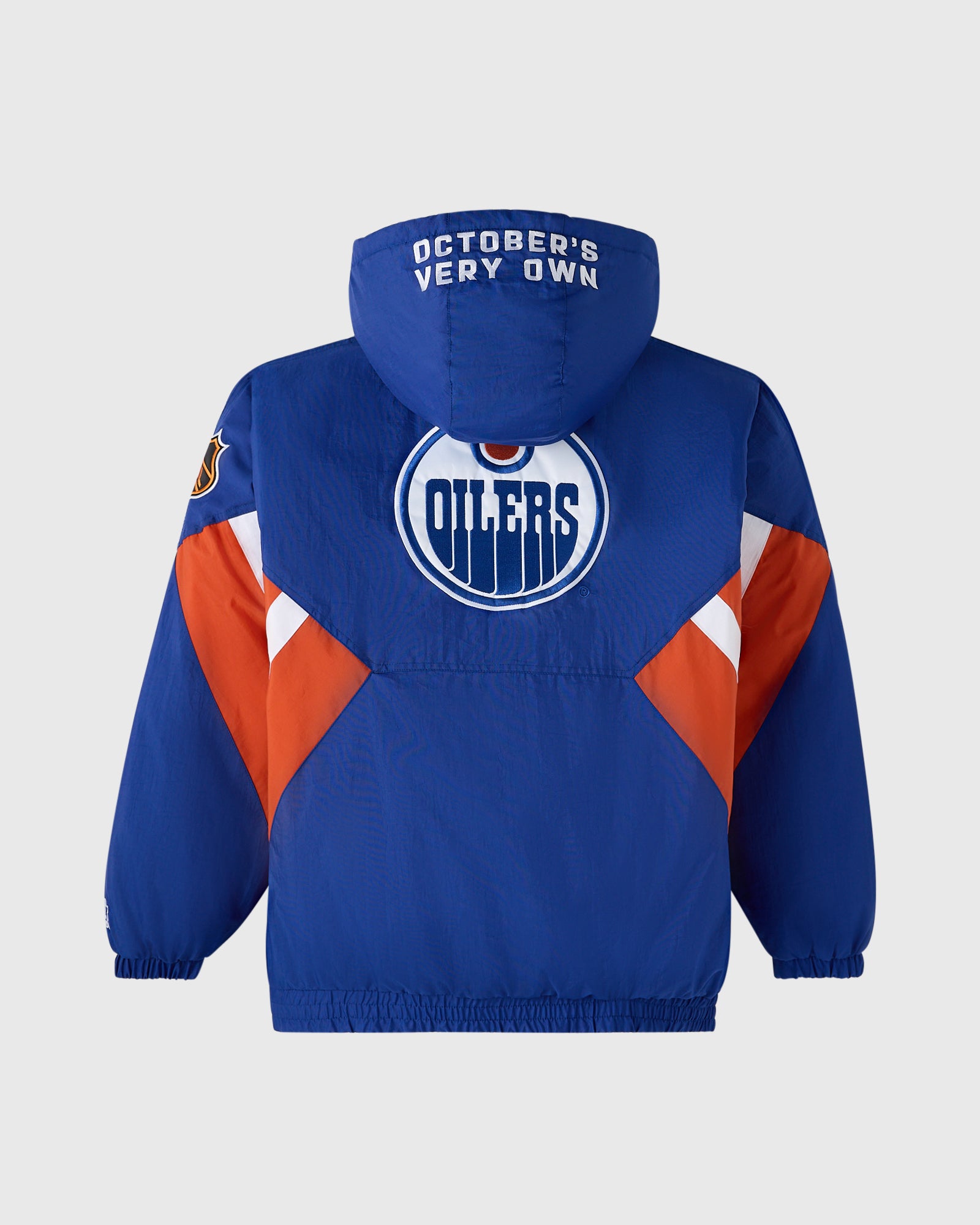 NHL Edmonton Oilers Starter® Breakaway Pullover Jacket - Navy IMAGE #7