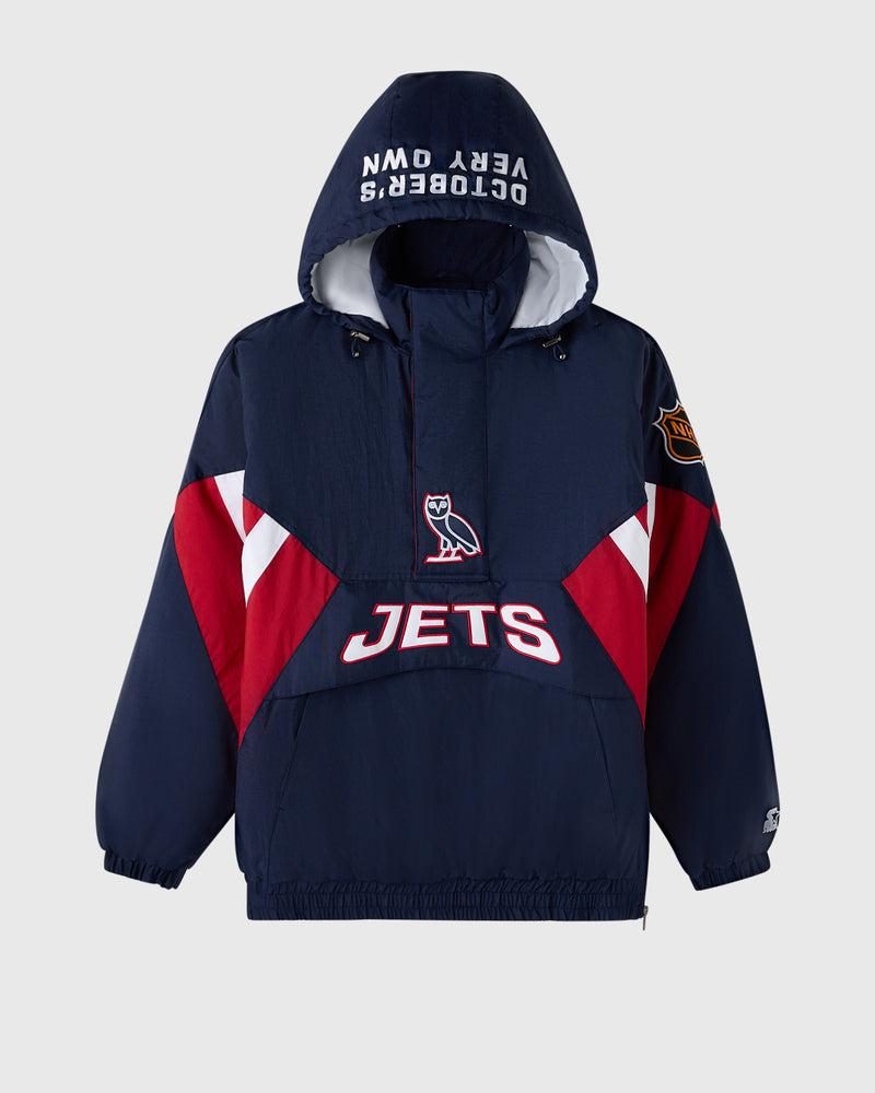 NHL Winnipeg Jets Starter® Breakaway Pullover Jacket - Navy